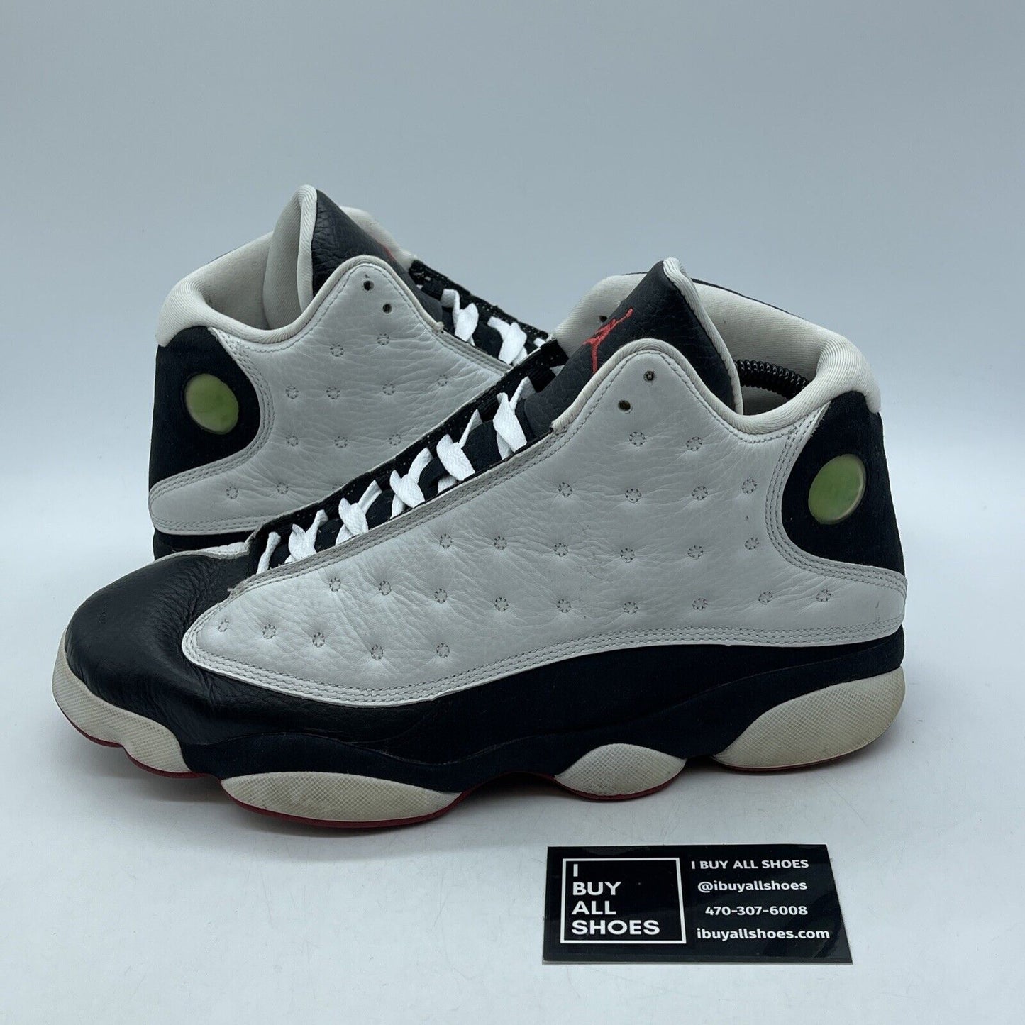 Size 11 - Air Jordan 13 Retro 2013 He Got Game Black White Suede (309259-104)