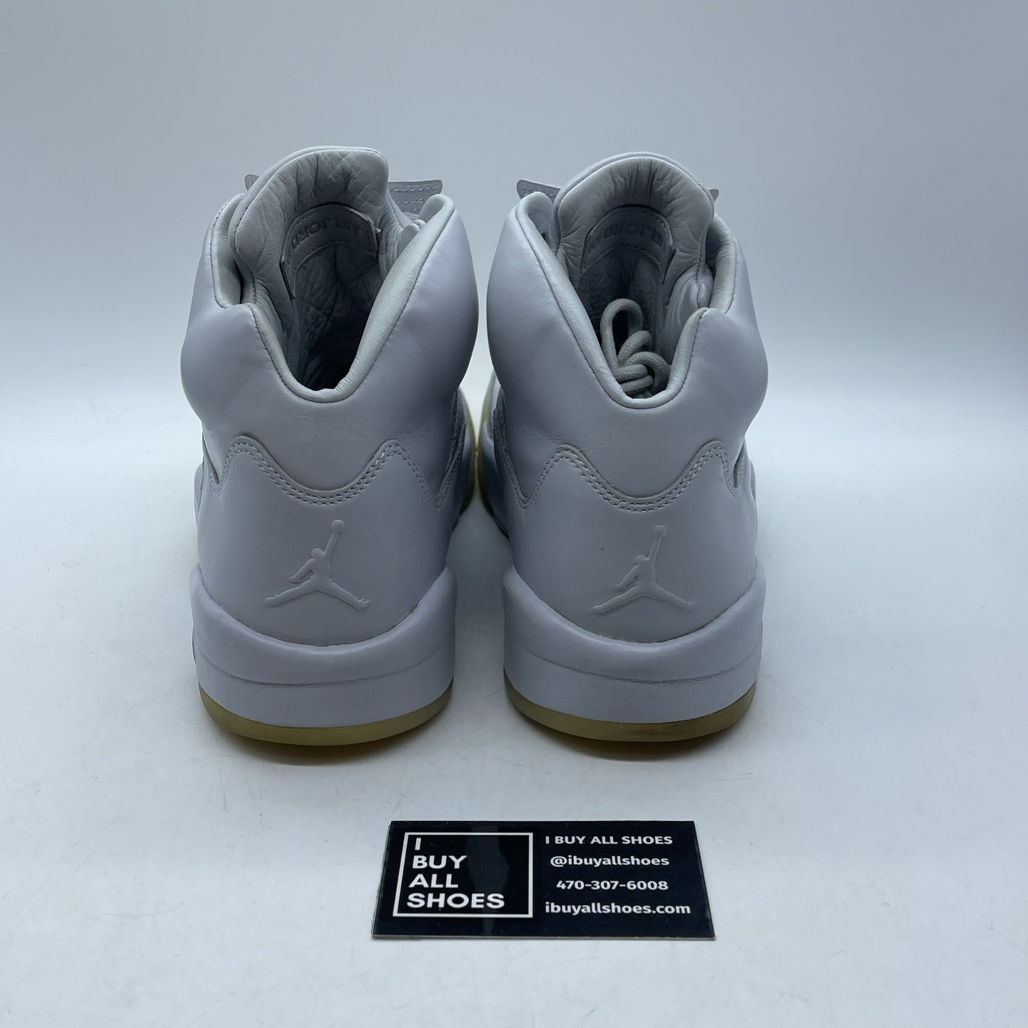 Size 9.5 - Air Jordan 5 Retro Premium Pure Platinum Leather (881432-003)