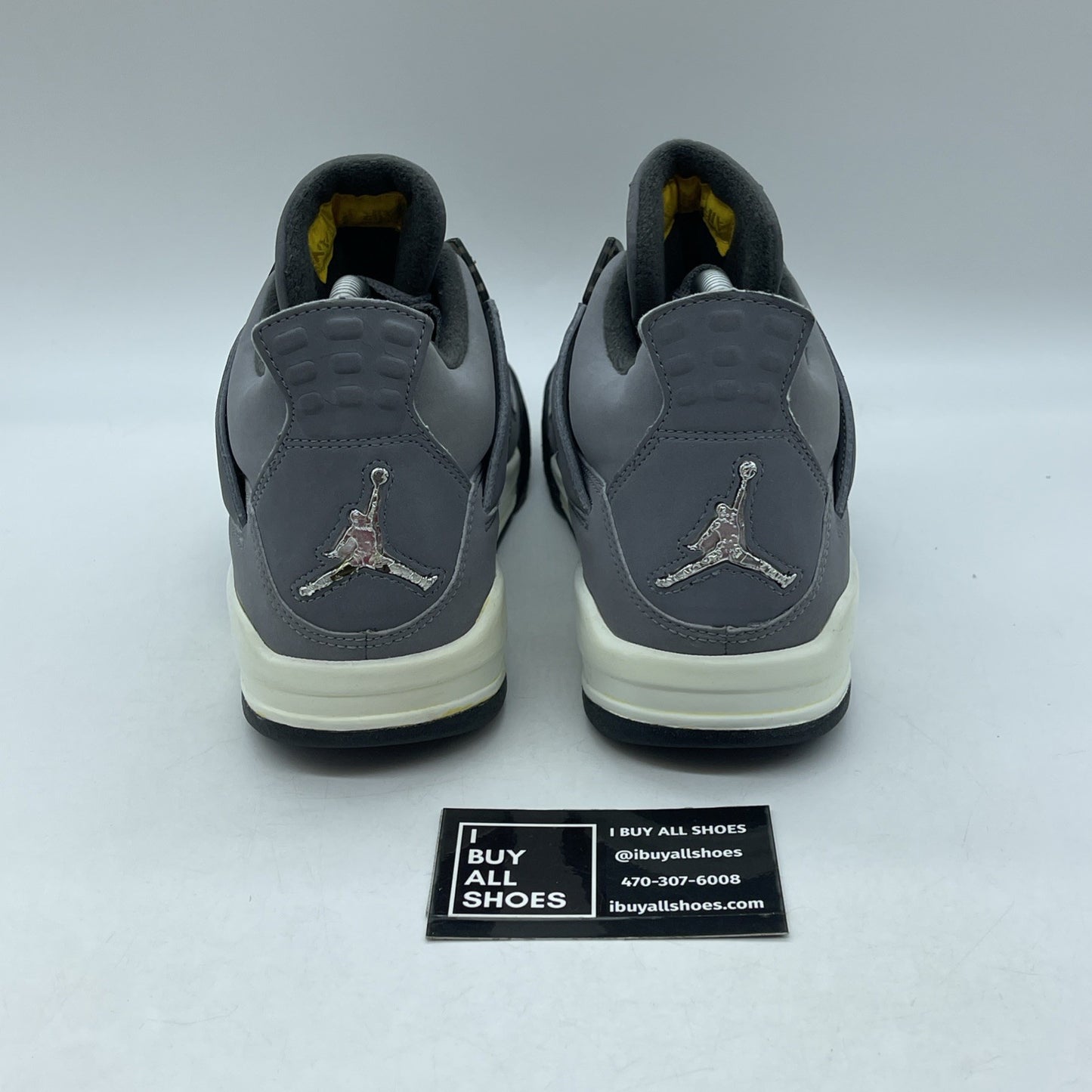 Size 7.5 - Air Jordan 4 Retro 2004 Cool Grey Black Suede (308497-001)