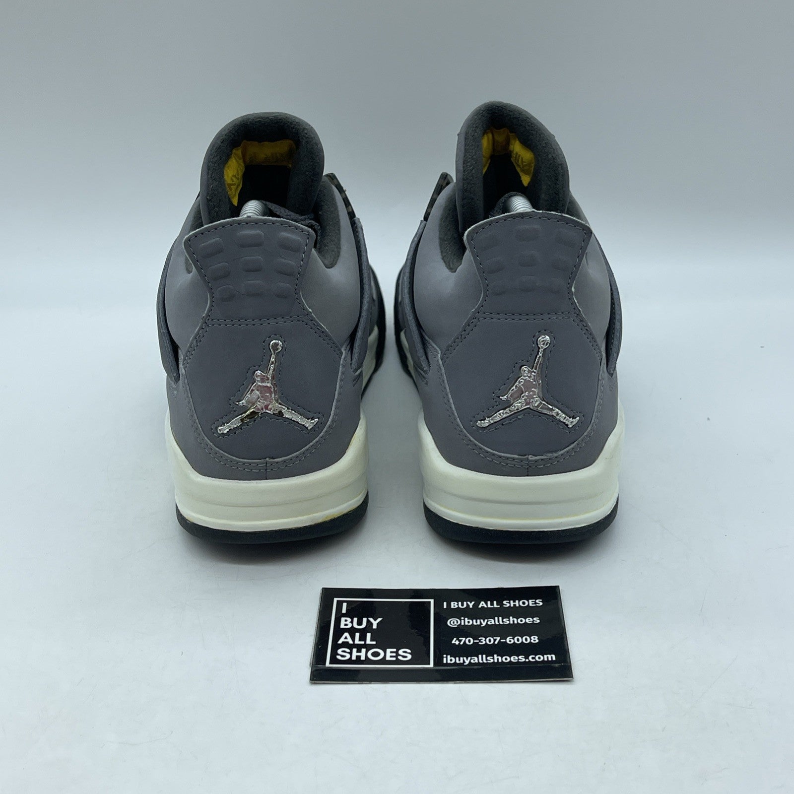 Size 7.5 - Air Jordan 4 Retro 2004 Cool Grey Black Suede (308497-001)