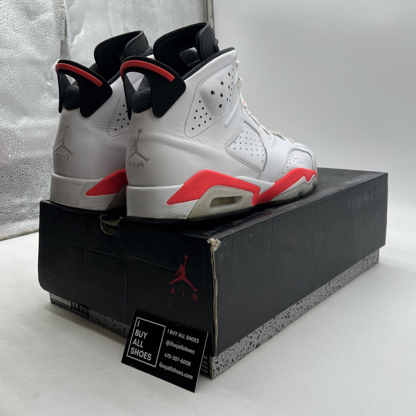 Size 11 - Air Jordan 6 Retro 2014 White Infrared (384664-123)