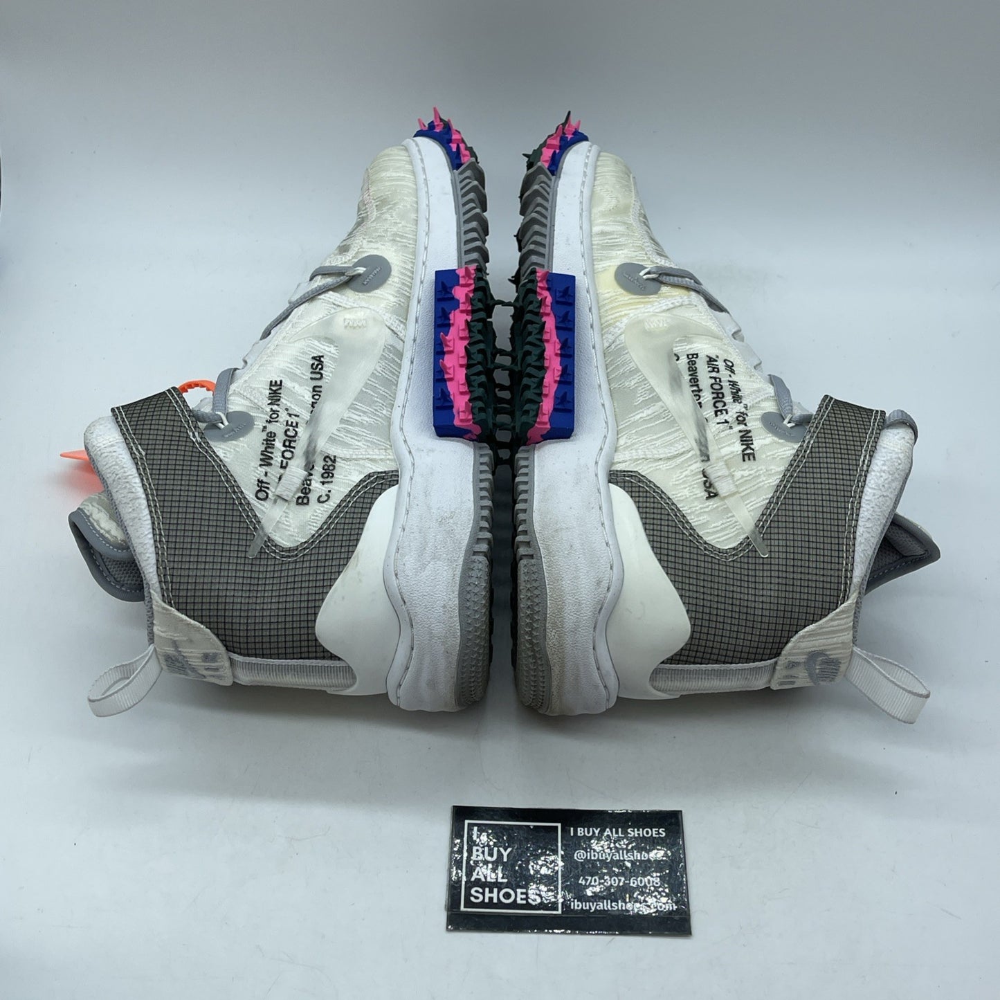 Size 10.5 - Nike Air Force 1 x Off-White White Grey Suede  2022 (DO6290-100)