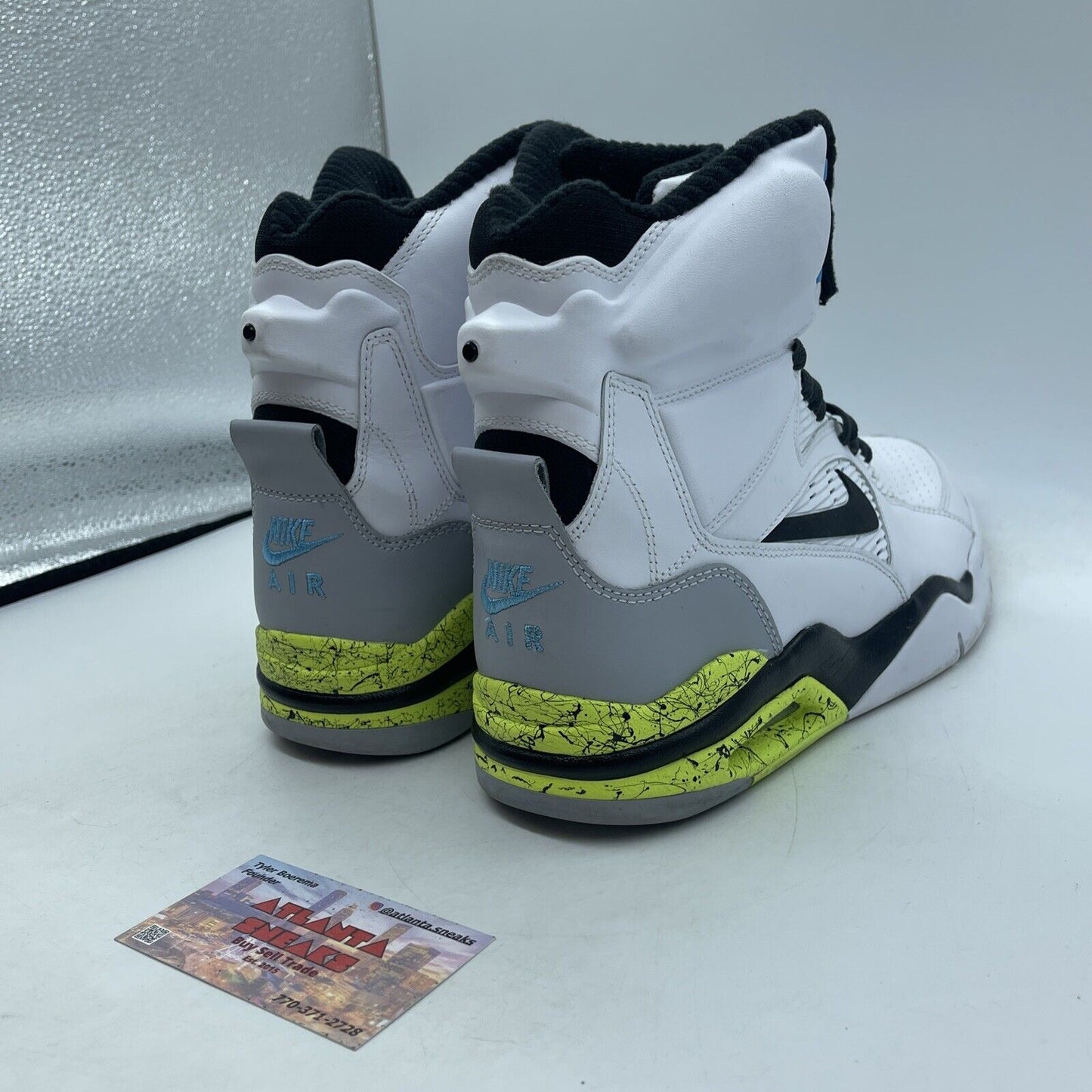 Size 9.5 - Nike Air Command Force Billy Hoyle White Black Leather (684715-100)