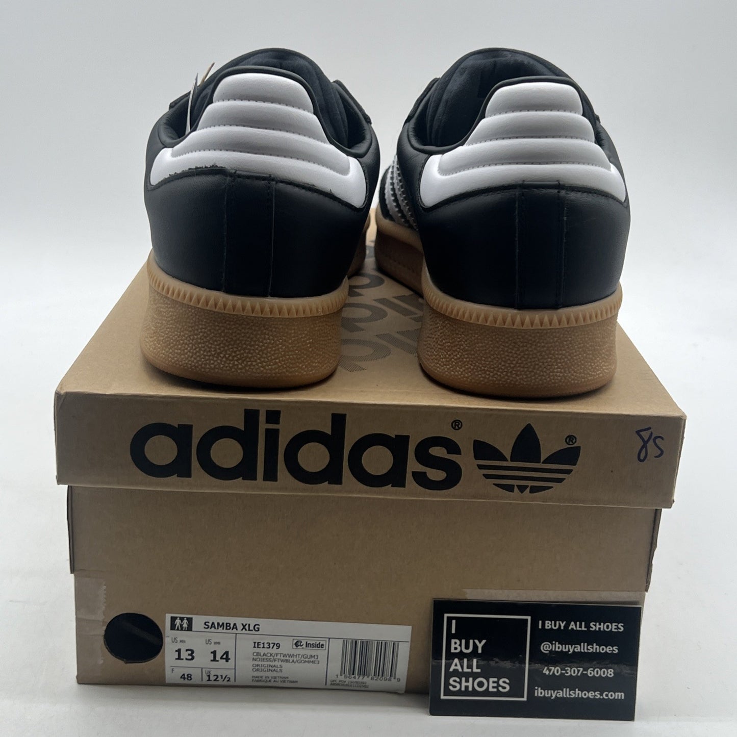 Size 13 - adidas Samba XLG Black White Gum (IE1379)