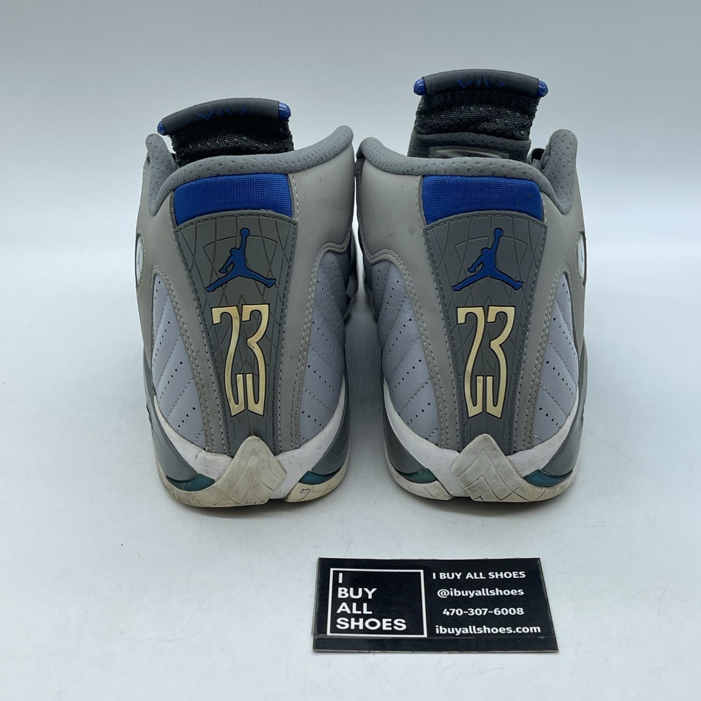 Size 10.5 - Air Jordan 14 Retro Wolf Grey (487471-004)