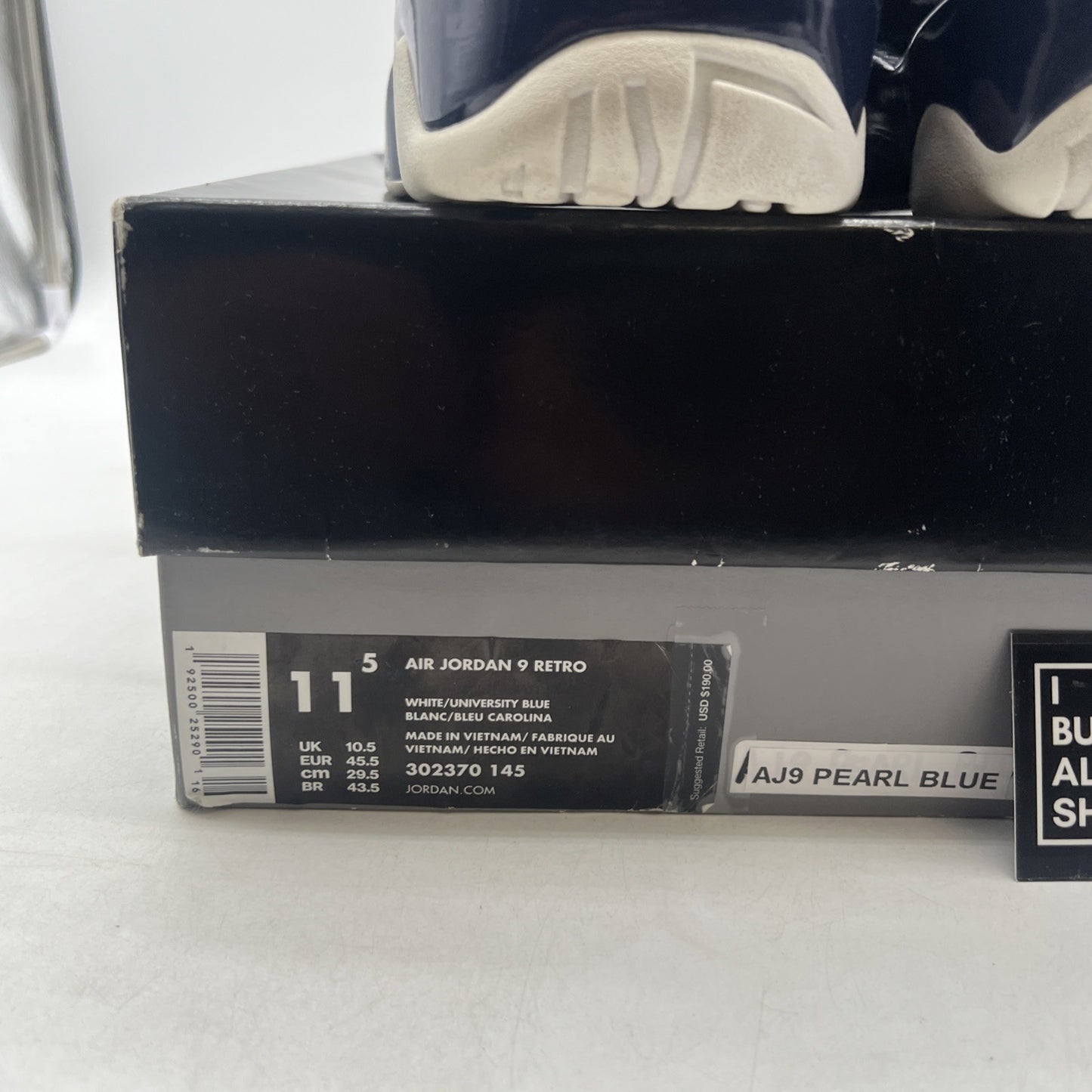Size 11.5 - Air Jordan 9 Retro UNC (302370-145)