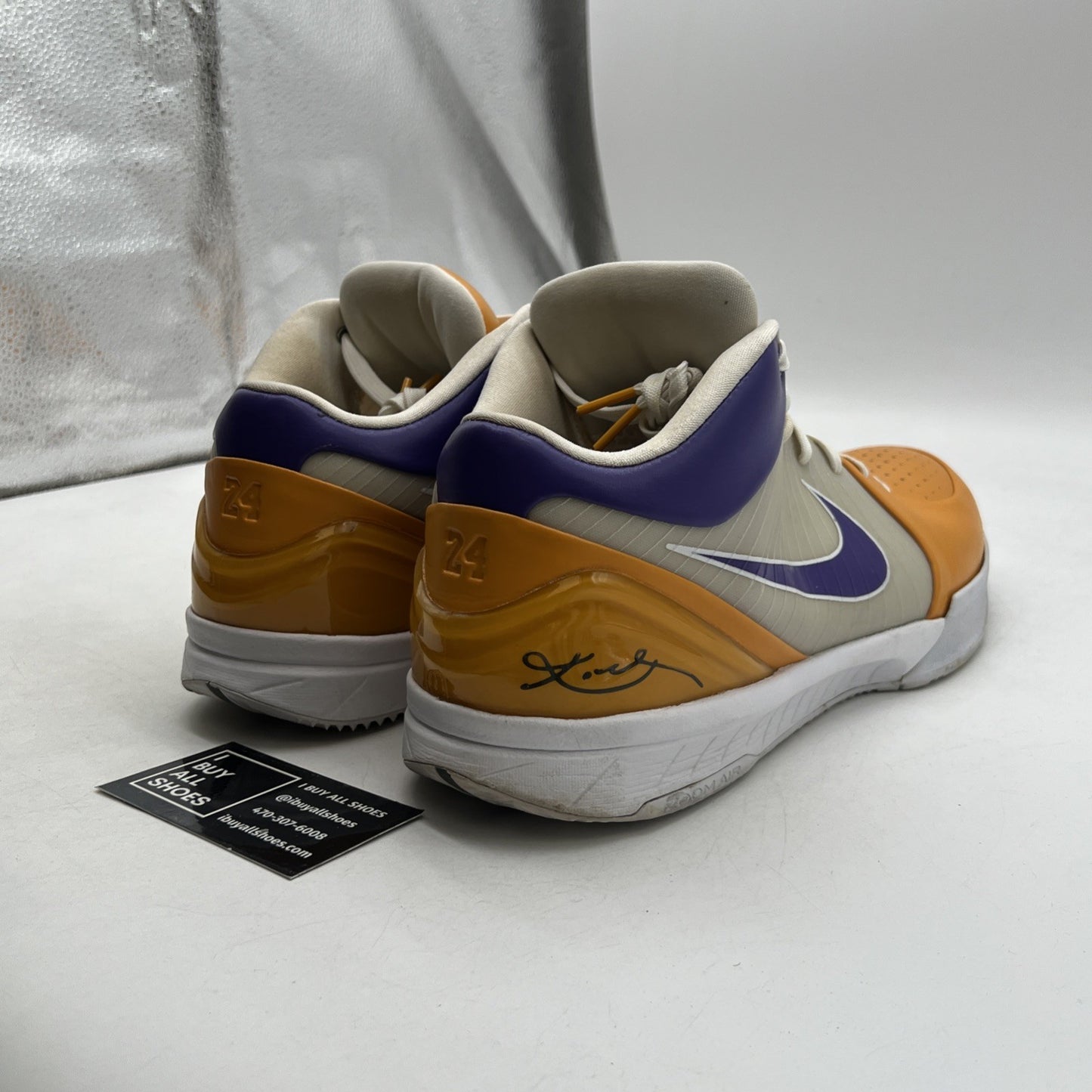 Size 13 - Nike Zoom Kobe 4 2009 Carpe Purple Black Yellow Leather (368655-991)