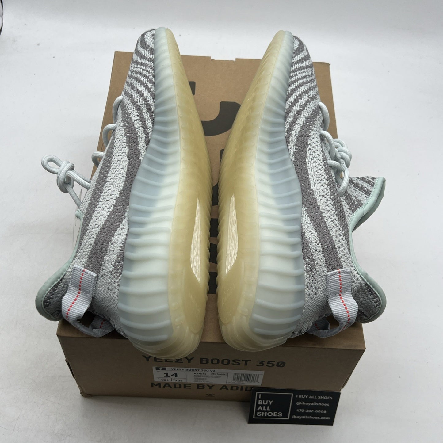 Size 14 - adidas Yeezy Boost 350 V2 Low Blue Tint (B37571)