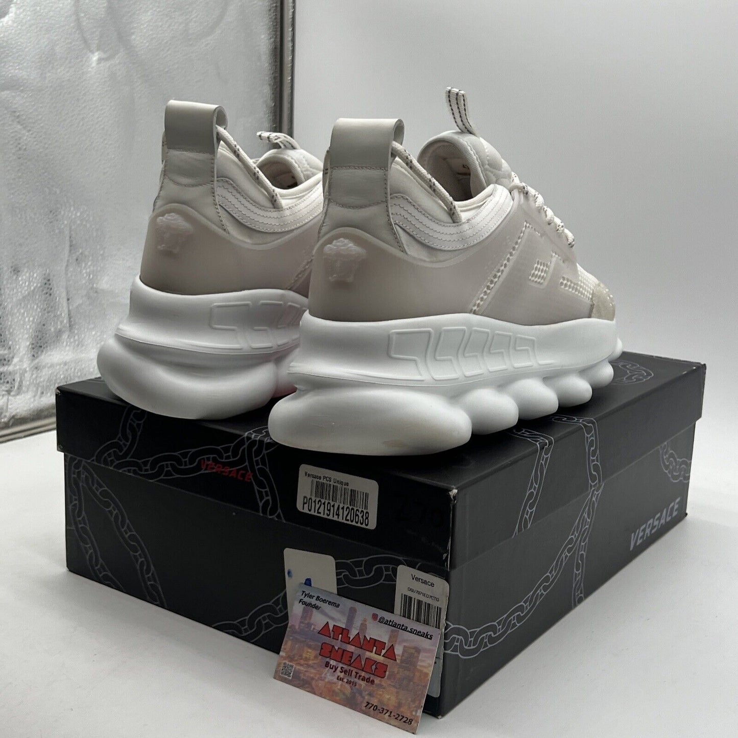 Size 10 - Versace Chain Reaction White (DSU7071E-D7CTG-D01)