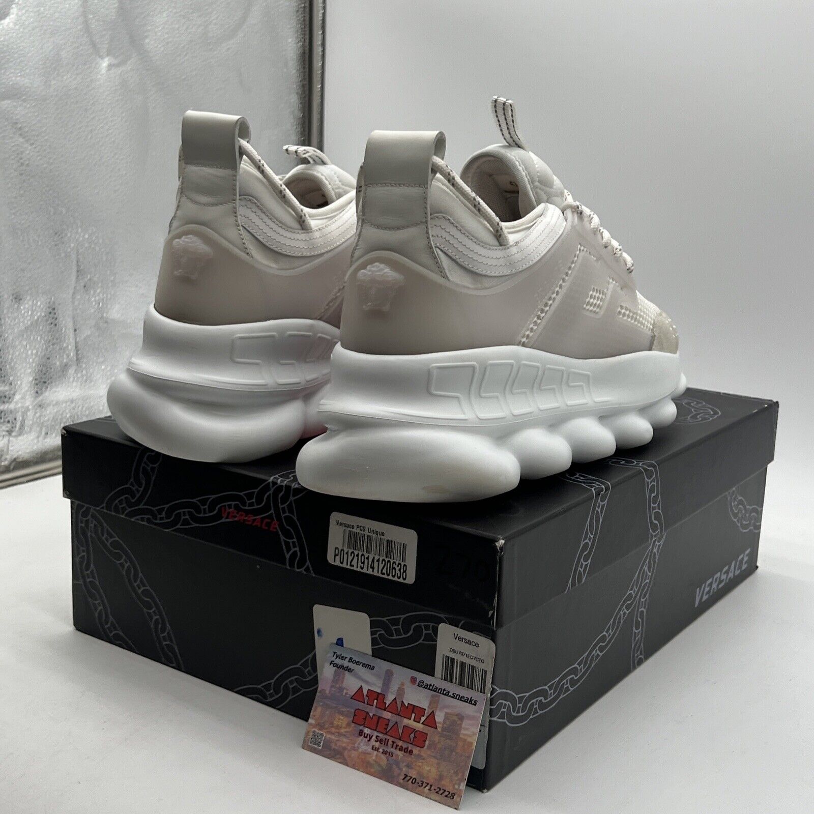 Size 10 - Versace Chain Reaction White (DSU7071E-D7CTG-D01)