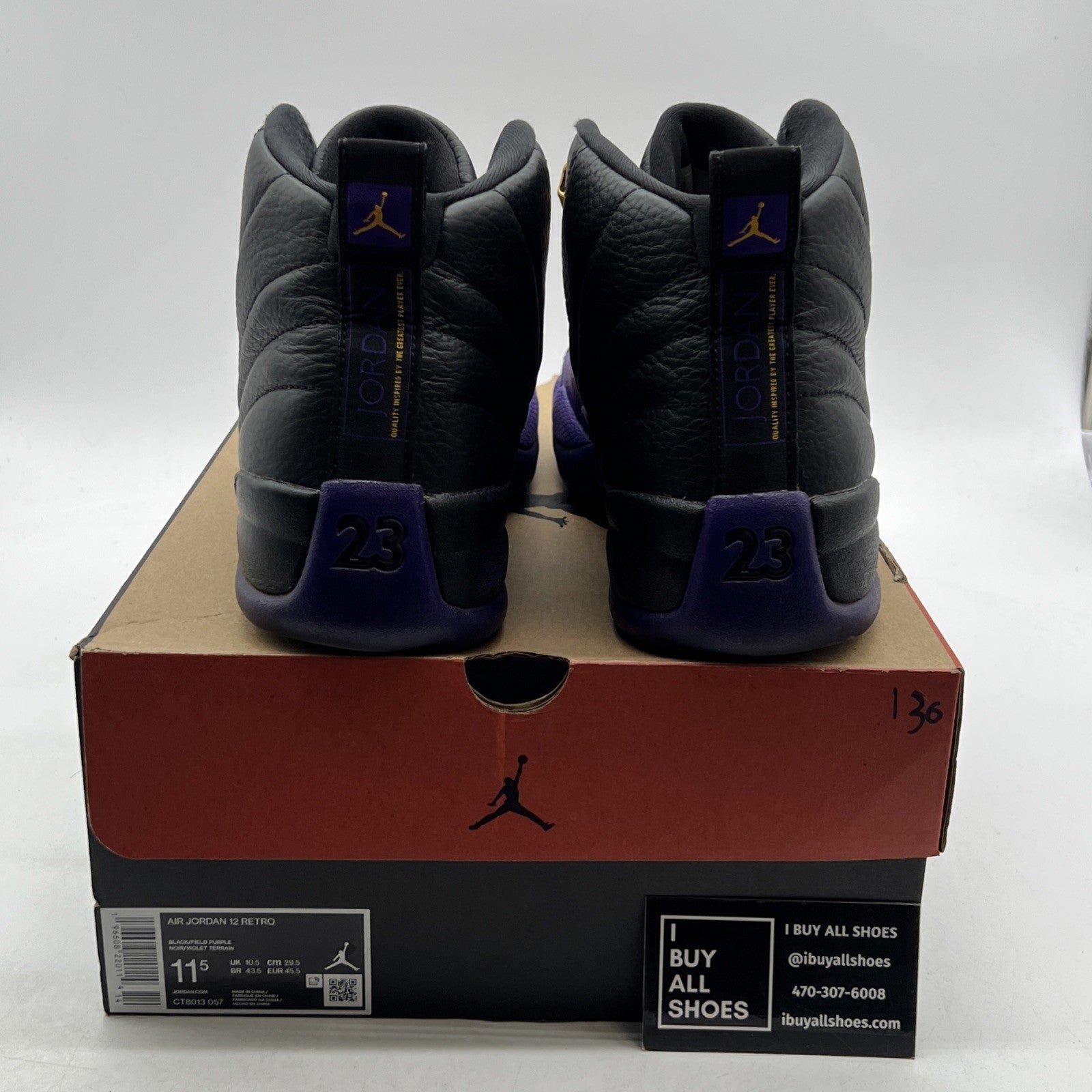 Size 11.5 - Air Jordan 12 Retro Mid Field Purple (CT8013-057)