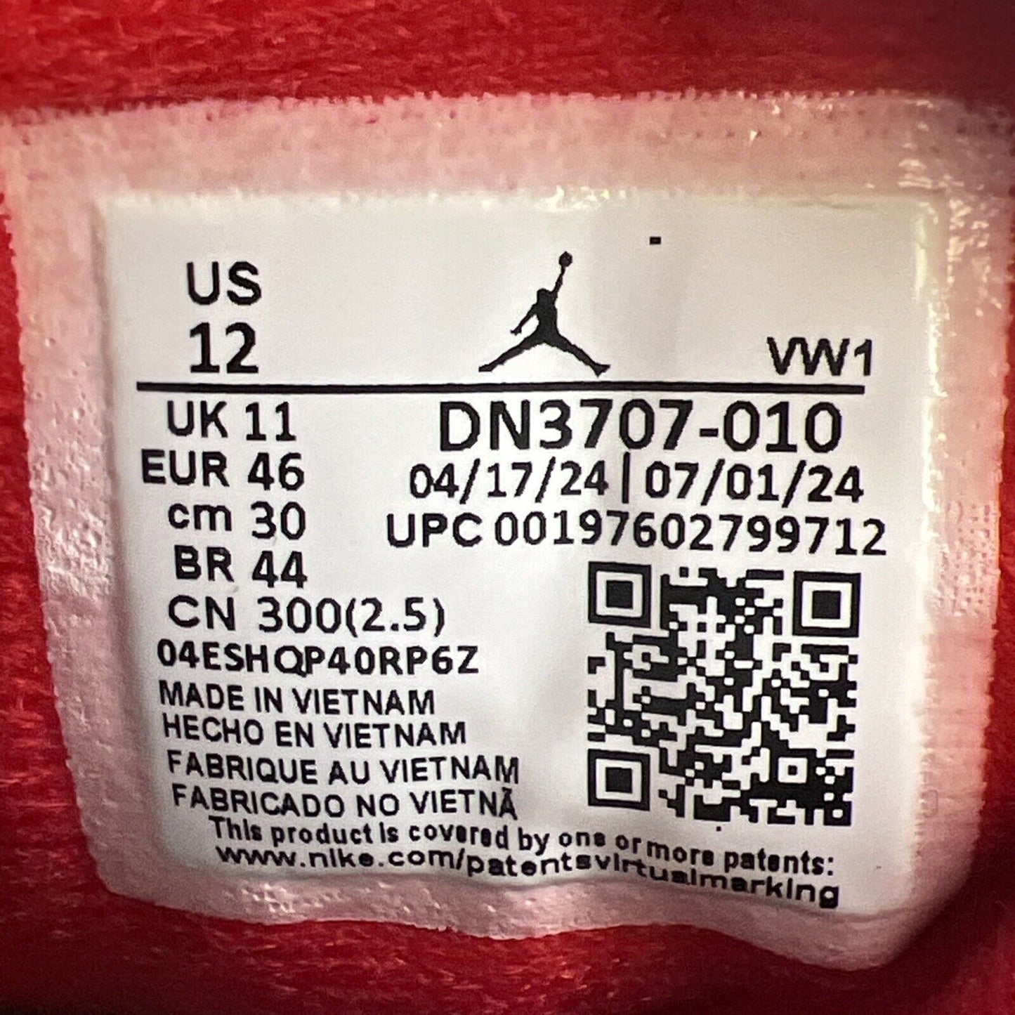 Size 12 - Air Jordan 3 Retro OG 2024 Black Cement (DN3703-010)