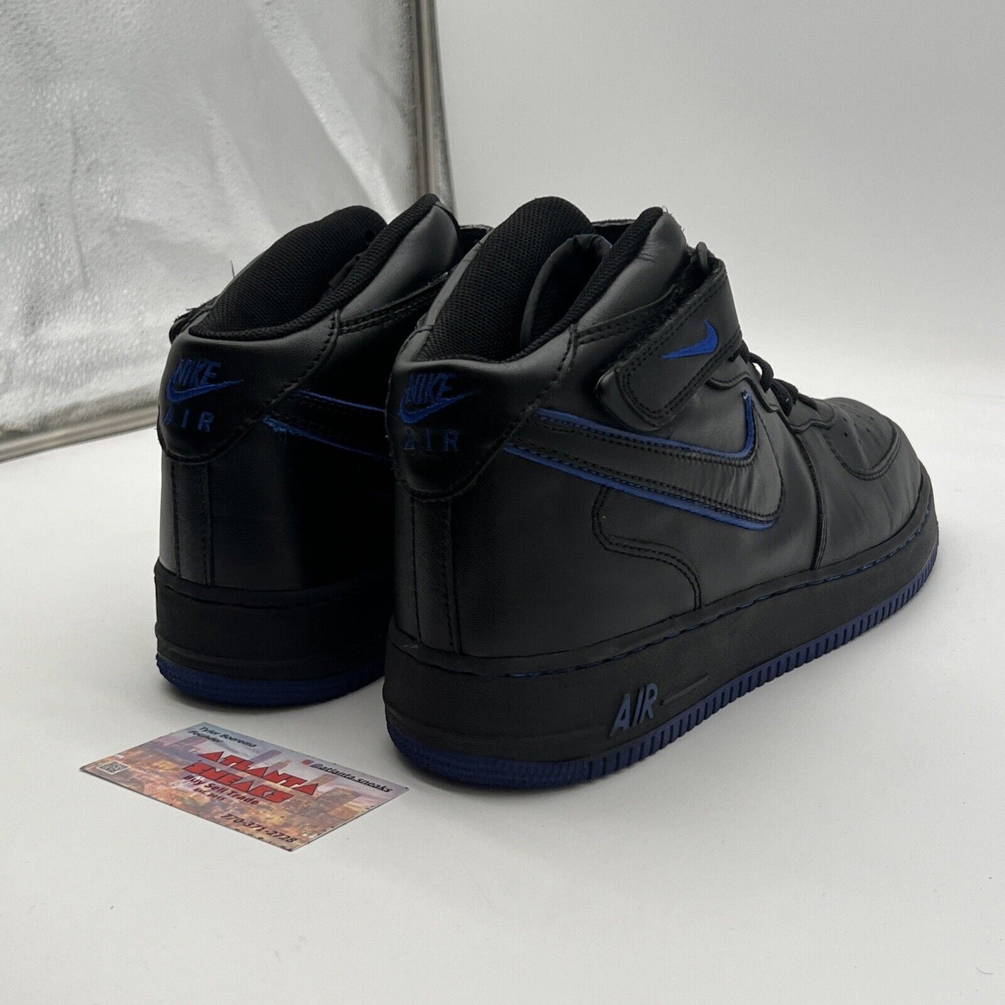 Size 13 - Nike Air Force 1 Mid 'Black Varsity Royal'- (304096-042)