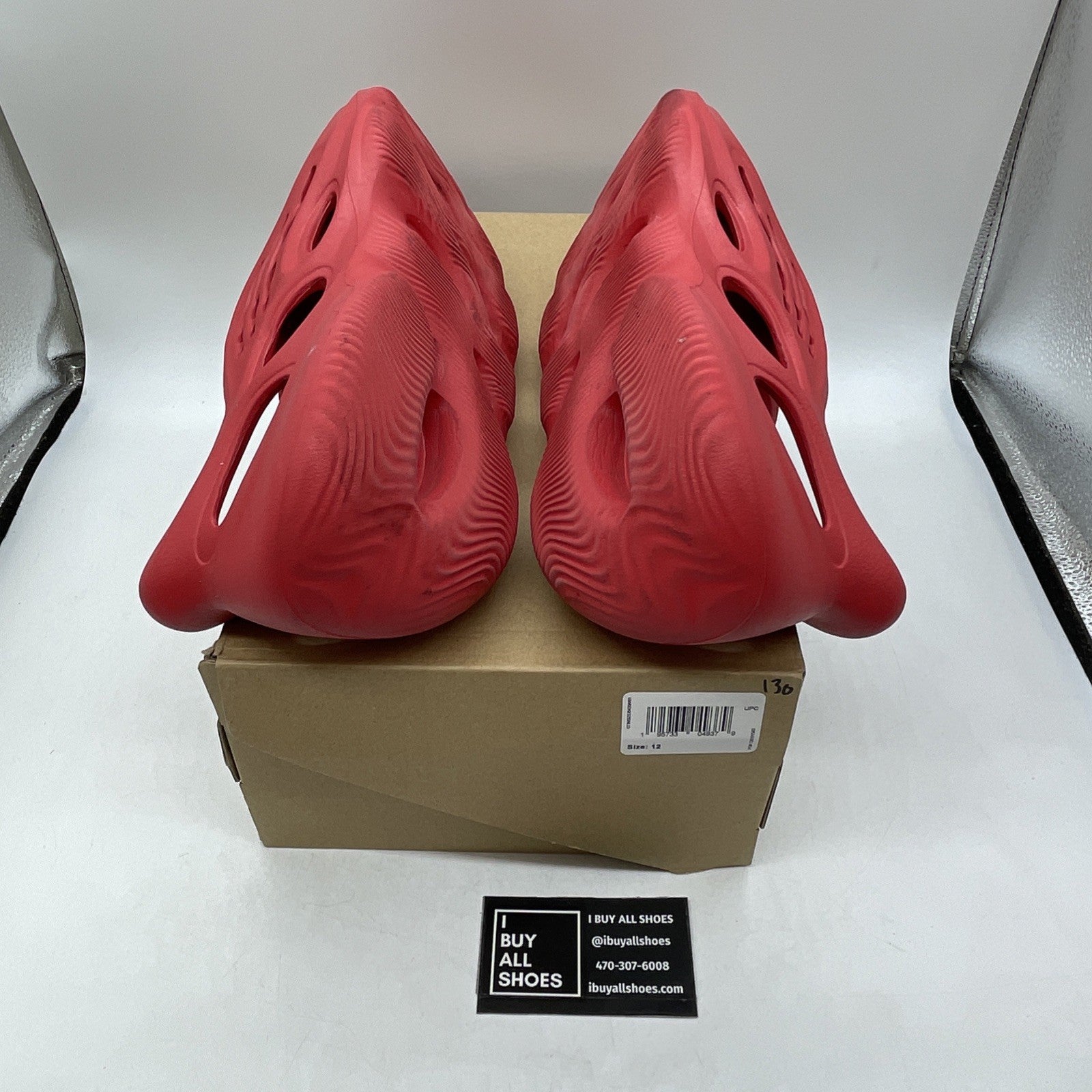 Size 12 - adidas Yeezy Foam Runner Vermillion (GW3355)