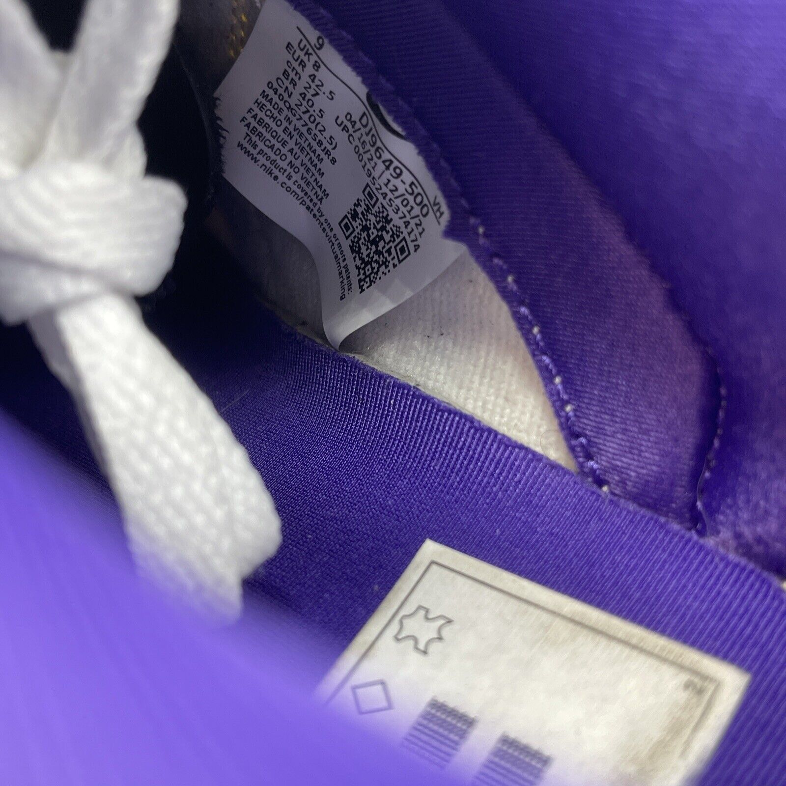 Size 9 - Nike Union LA x Dunk Low Passport Pack Court Purple (DJ9649-500)