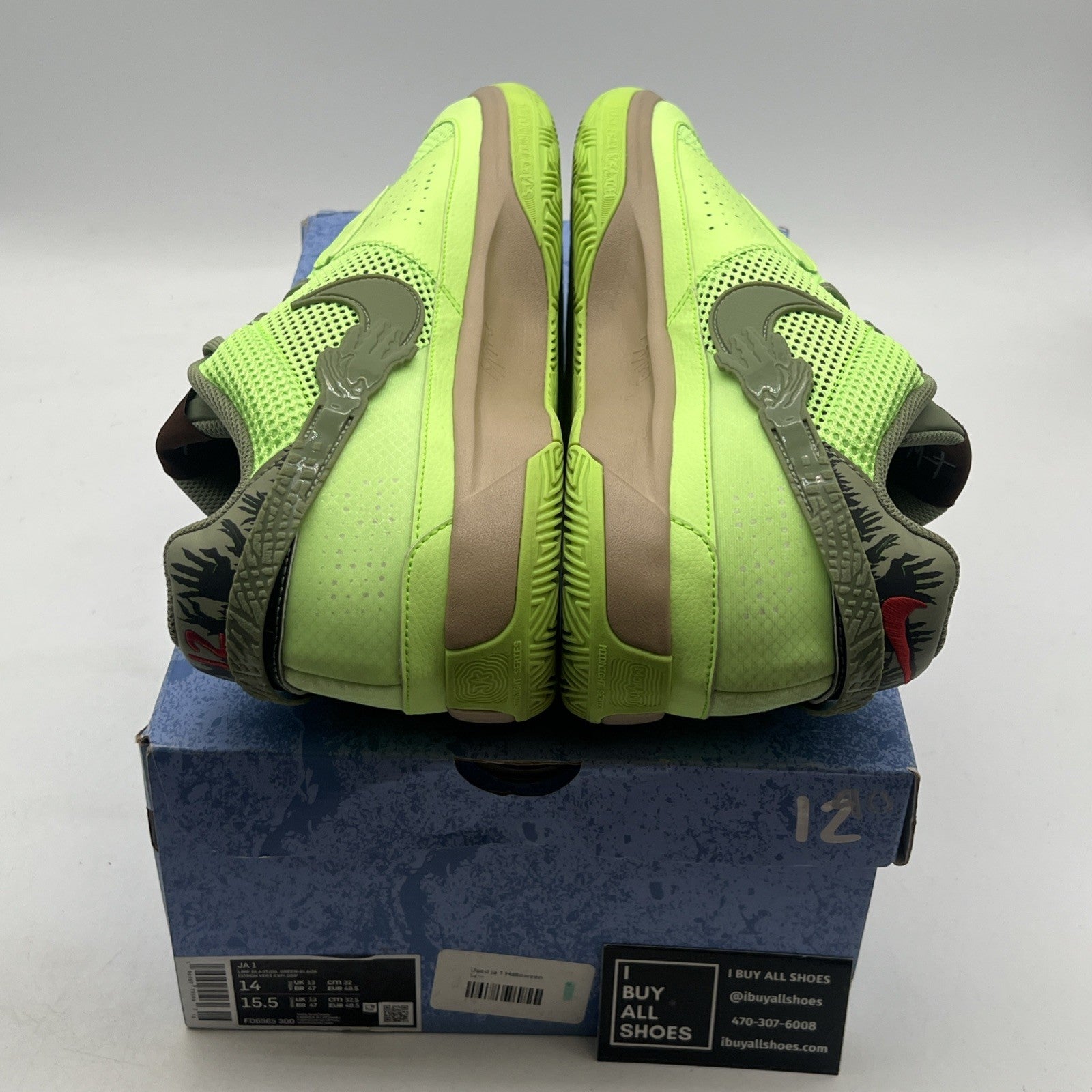 Size 14 - Nike Ja 1 NRG Halloween - Zombie (FD6565-300)