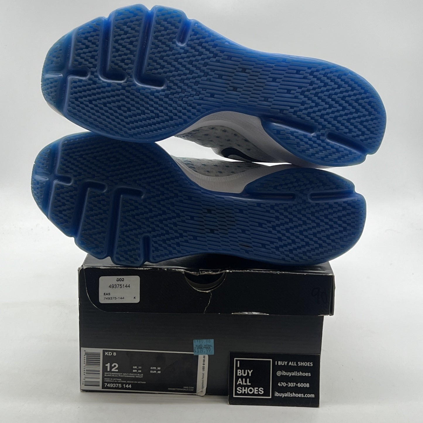 Size 12 - Nike KD 8 Photo Blue - (749375-144)