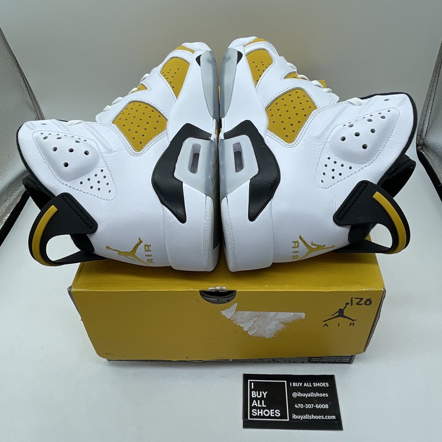 Size 10 - Air Jordan 6 Retro Yellow Ochre White Suede Leather (CT8529-170)
