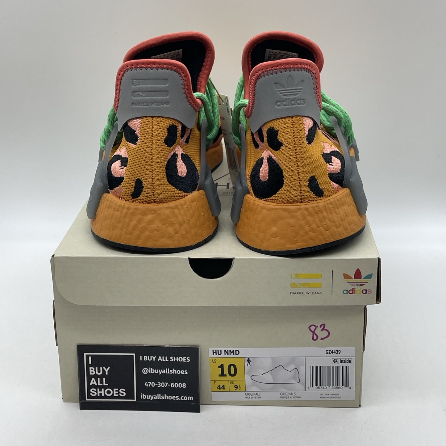 Size 10 - adidas Pharrell x NMD Human Race Animal Print Suede (GZ4439)