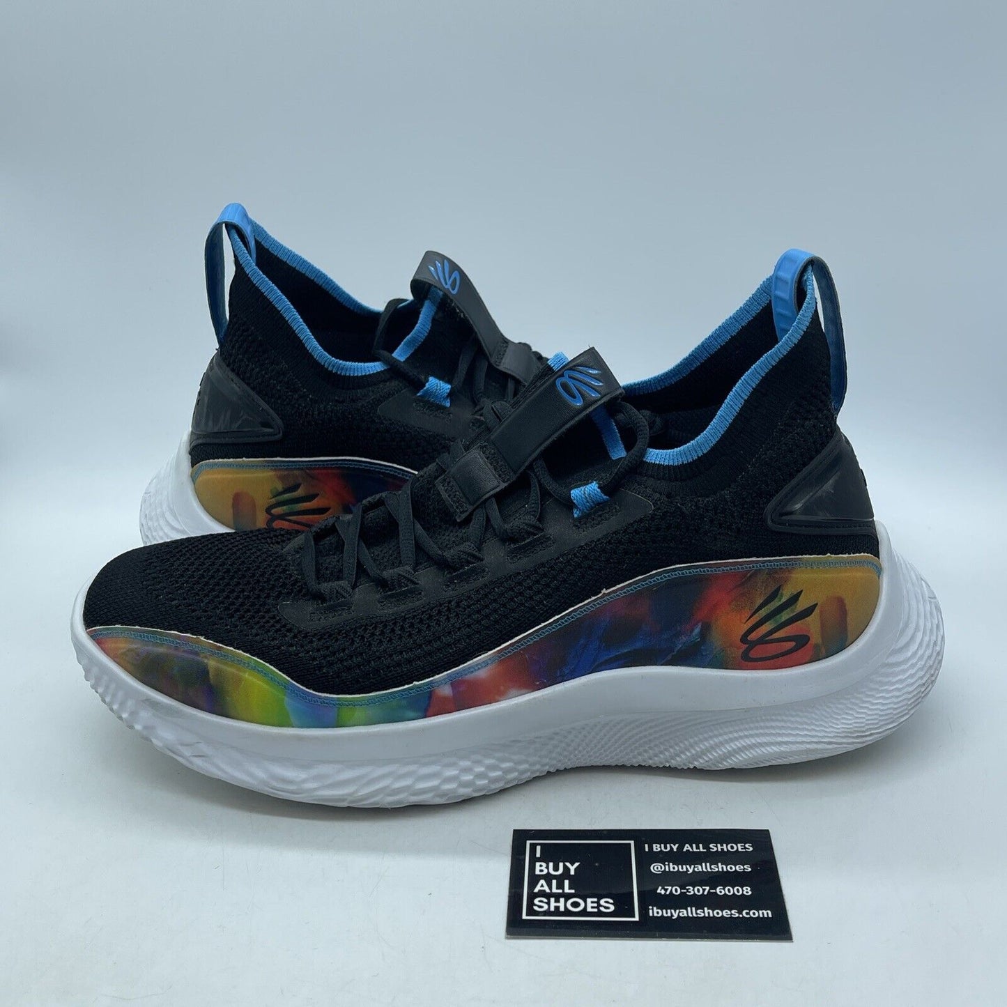 Size 13 - Under Armour Curry 8 Flow 'Feel Good Flow' Black Suede (3024032-001)