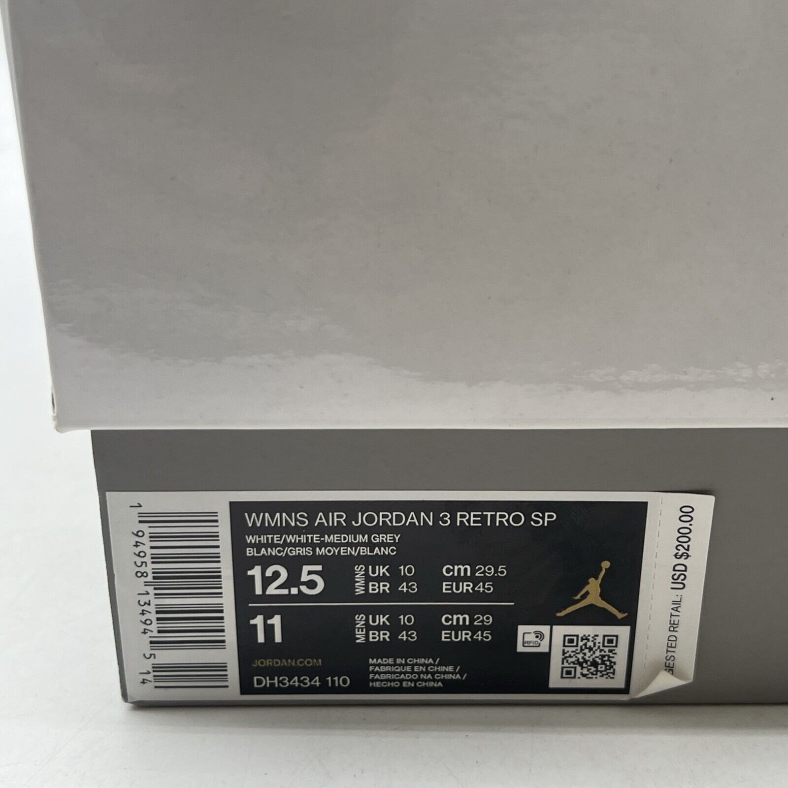 Size 12.5 - Air Jordan 3 Retro SP x A Ma Maniere Low Raised By Women W