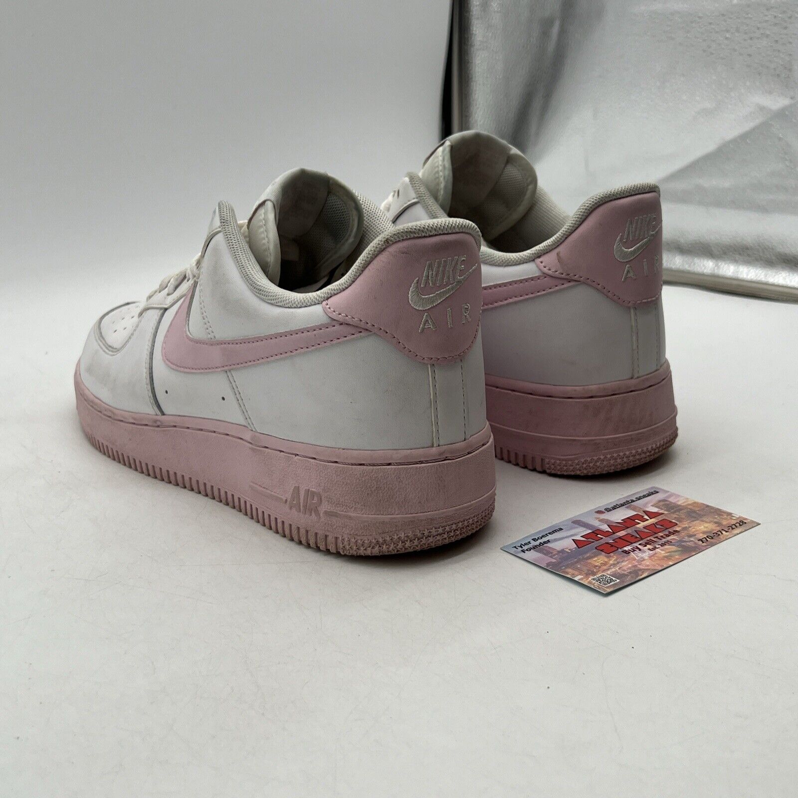 Size 9 - Nike Air Force 1 '07 Low White Pink Sole Leather (CK7663-100)