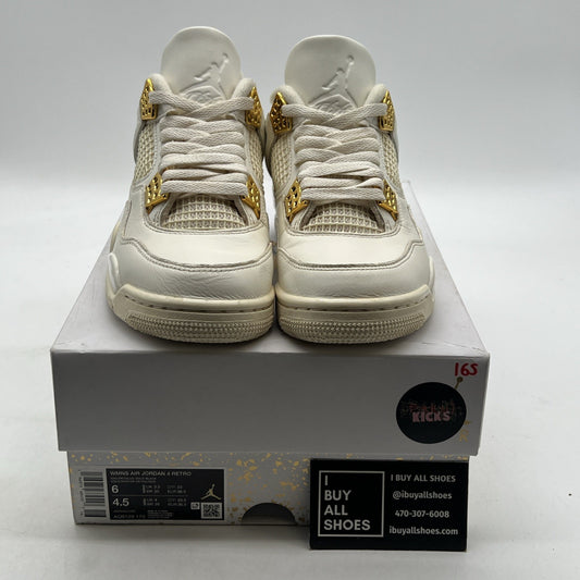 Size 6 - Air Jordan 4 Retro Metallic Gold W (AQ9129-170)