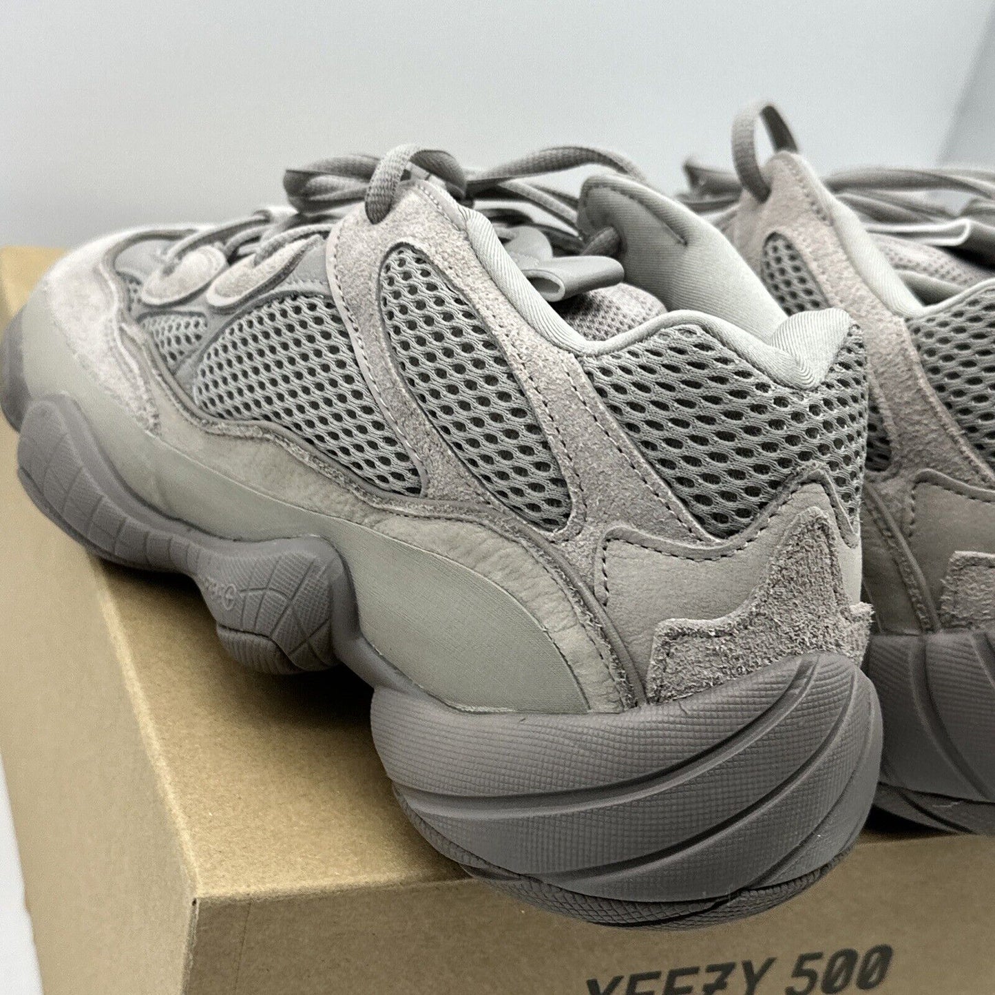 Size 12 - adidas Yeezy 500 Ash Gray - GX3607 Brand New Suede & Mesh OG All