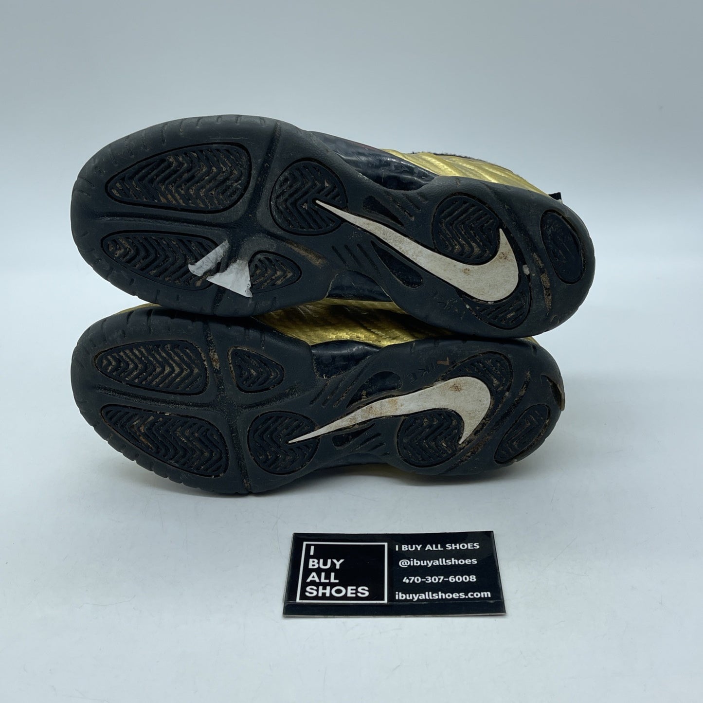 Size 2Y (PS) - Nike Little Posite Pro Mid Metallic Gold Black (843755-701)