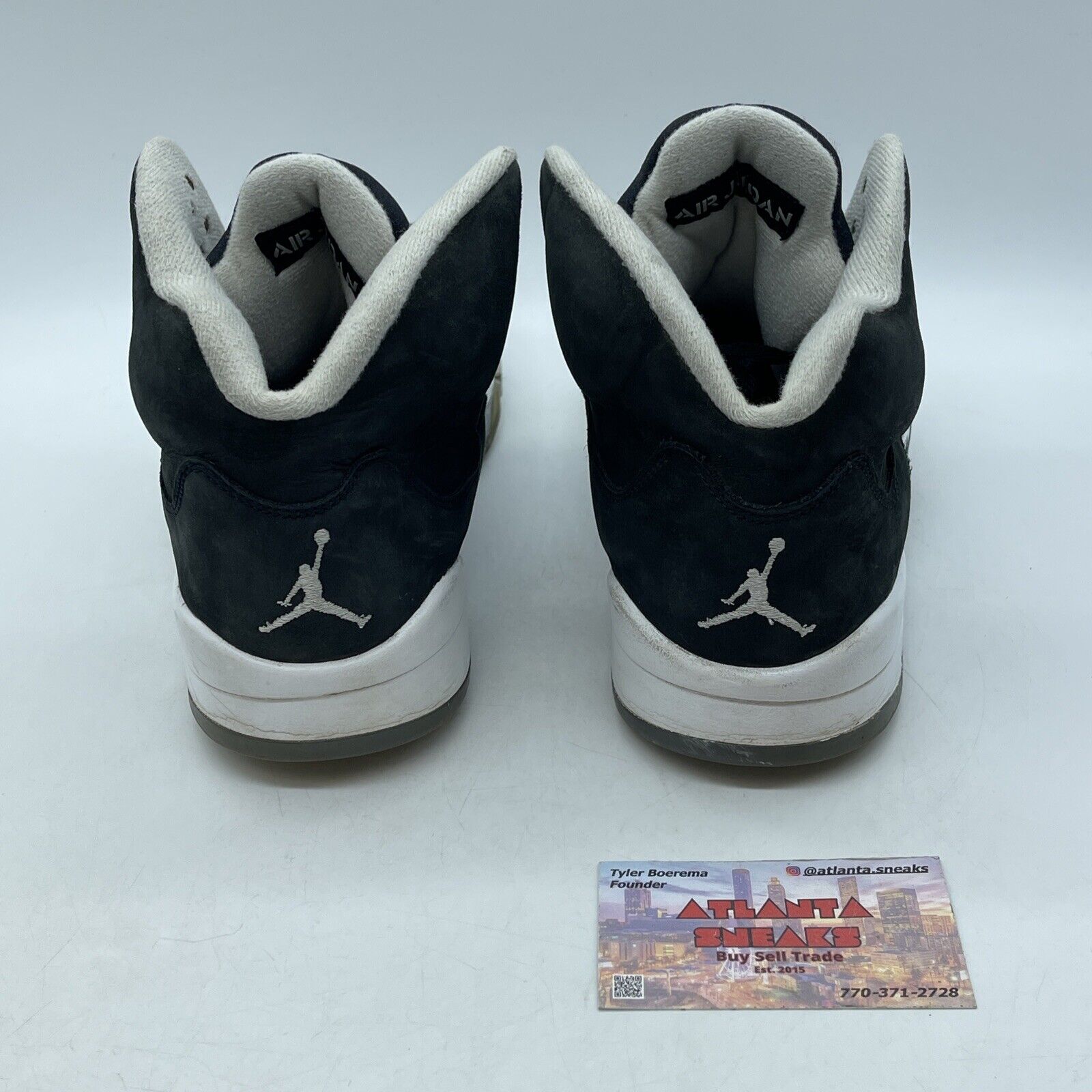 Size 9.5 - Jordan 5 Retro Mid Oreo Black White Grey Suede (CT4838-011)