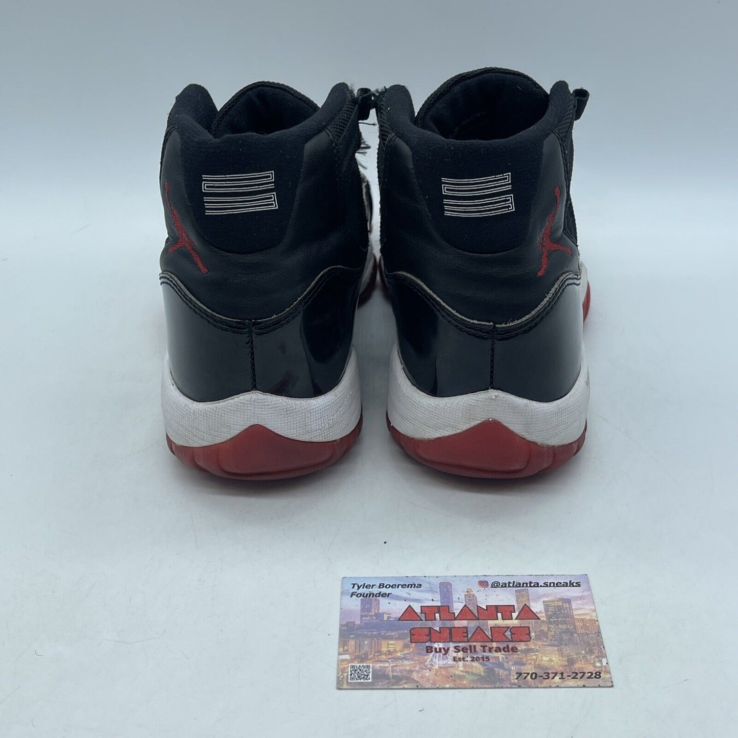 Size 8 - Jordan 11 Retro High Bred Red White Black Leather Suede (378037-061)