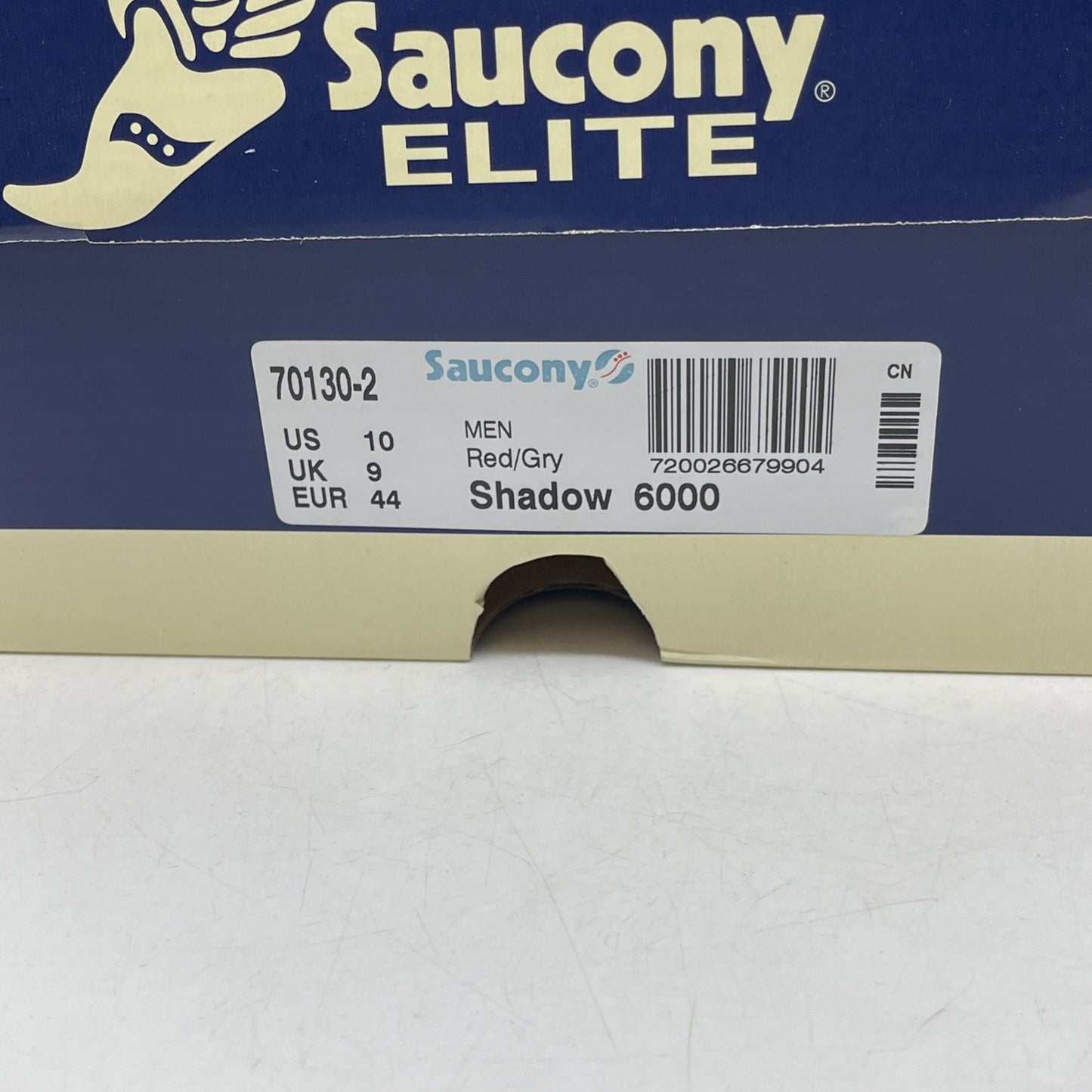 Size 10 - SAUCONY Shadow 6000 x BODEGA Tribal Red/Grey (70130-2)