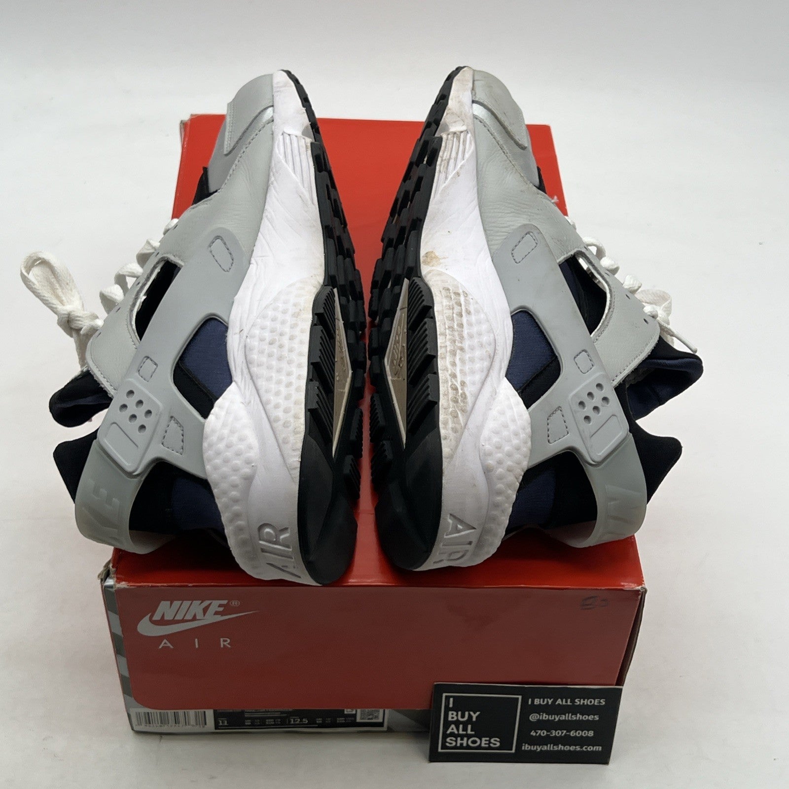 Size 11 - Nike Air Huarache Grey Fog Obsidian (DD1068-005)
