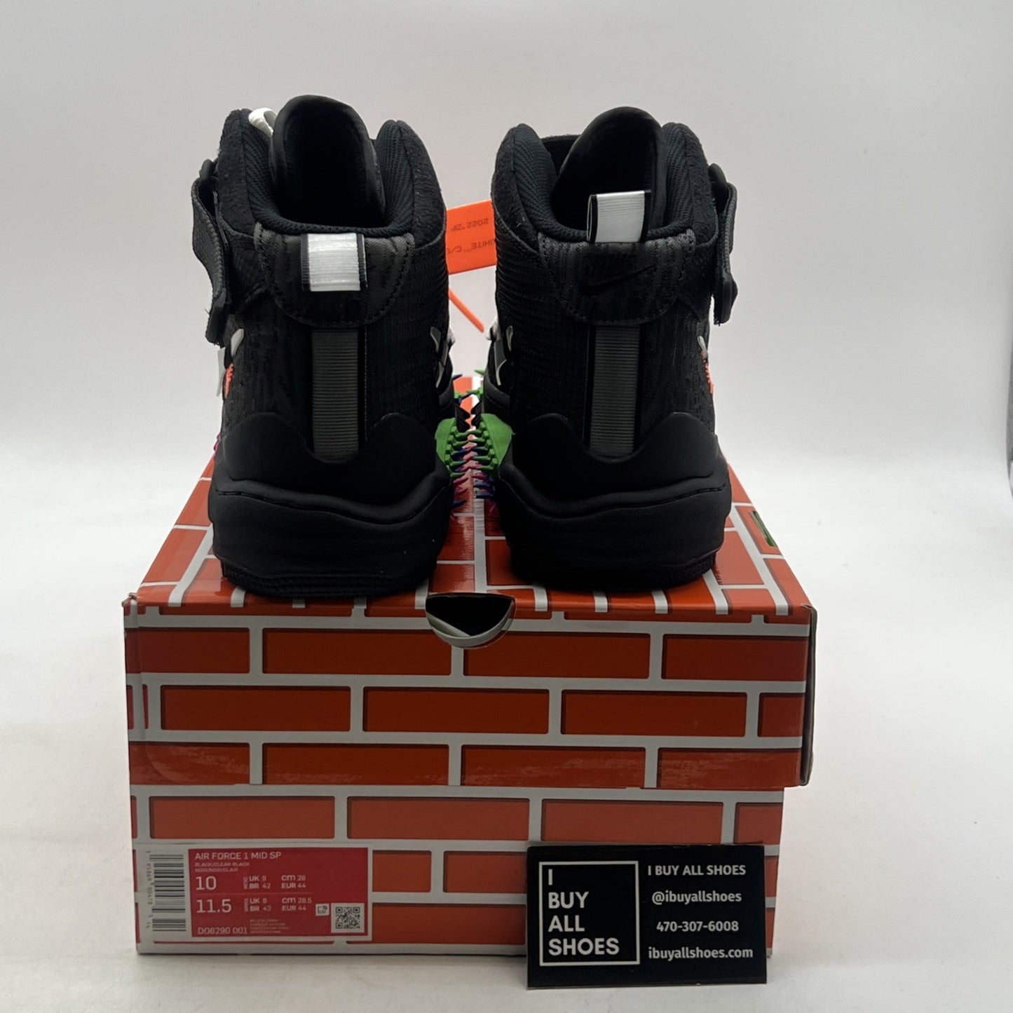Size 10 - Nike Air Force 1 x Off-White Black 2022 (DO6290-001)