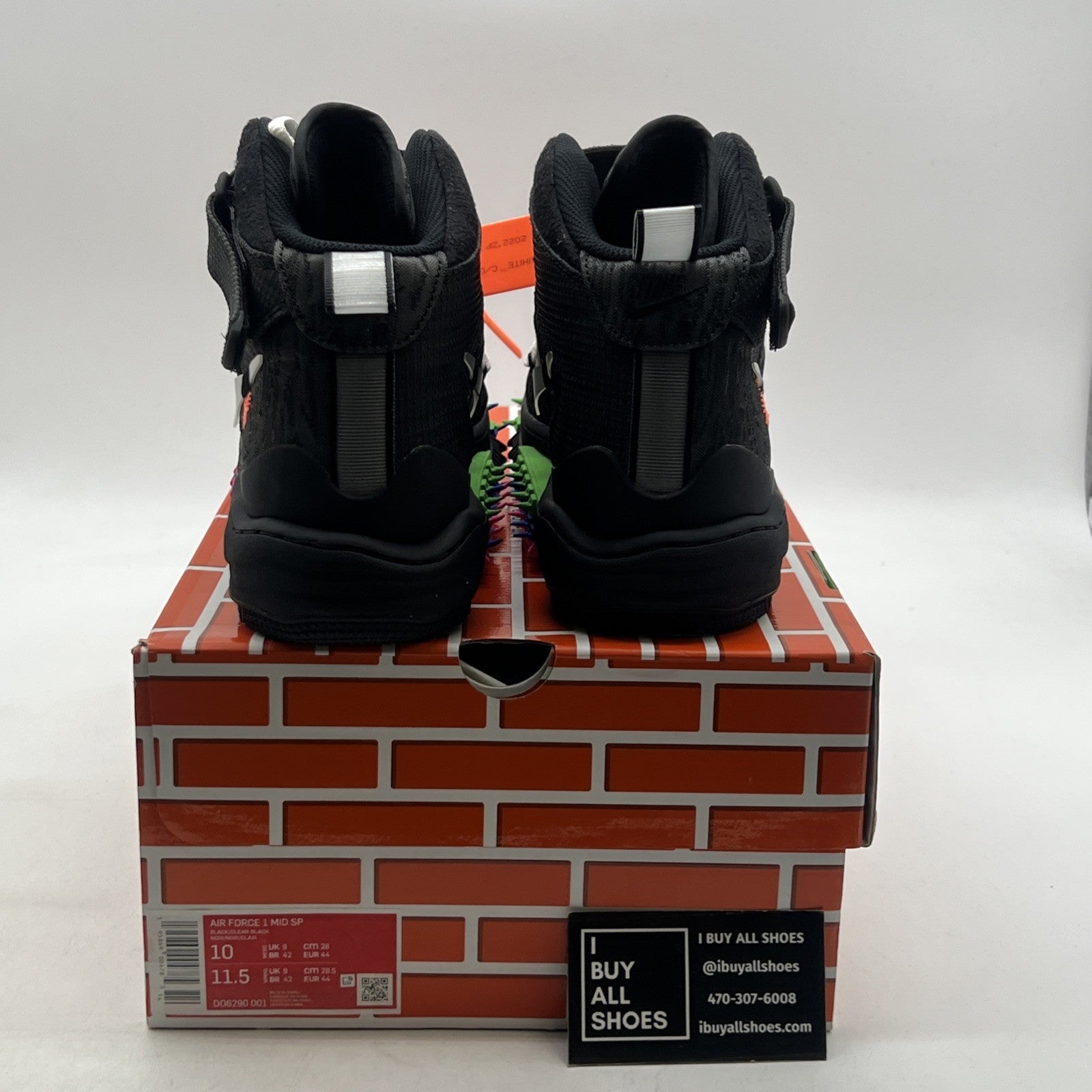 Size 10 - Nike Air Force 1 x Off-White Black 2022 (DO6290-001)