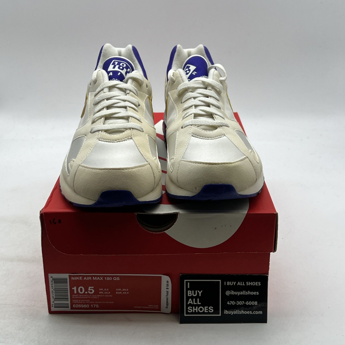 Size 10.5 - Nike Air Max 180 QS 2013 Concord (626960-175)
