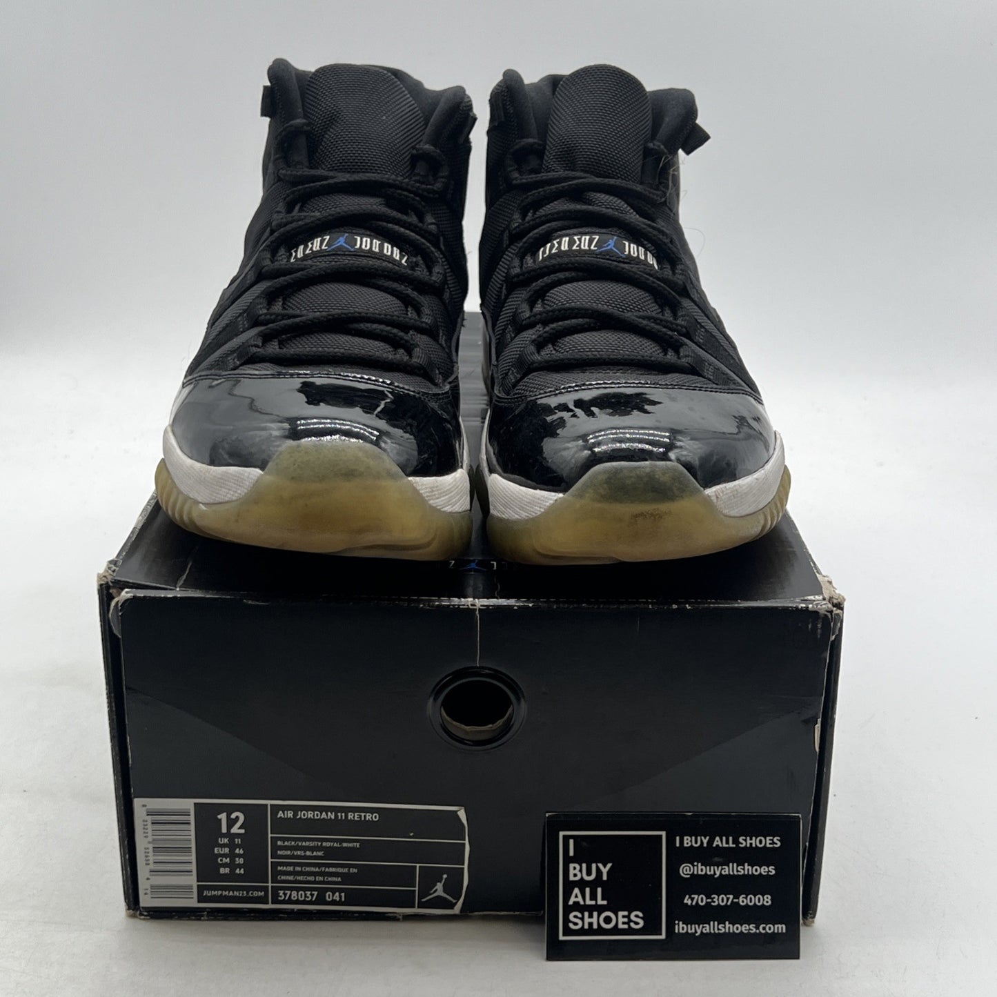 Size 12 - Air Jordan 11 Retro 2009 Space Jam (378037-041)