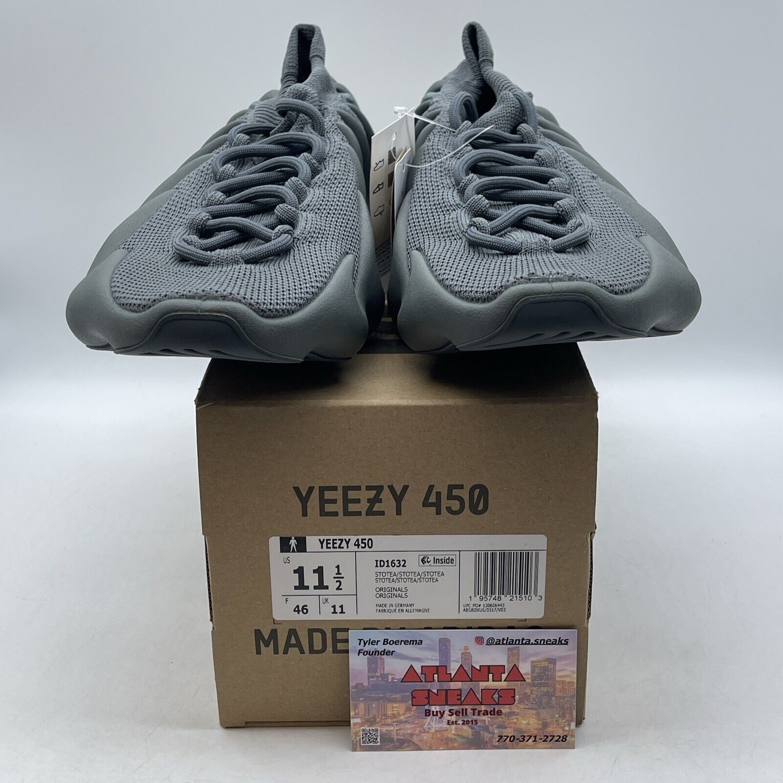 Size 11.5 - Adidas Yeezy 460 Stone Teal Grey (ID1632)
