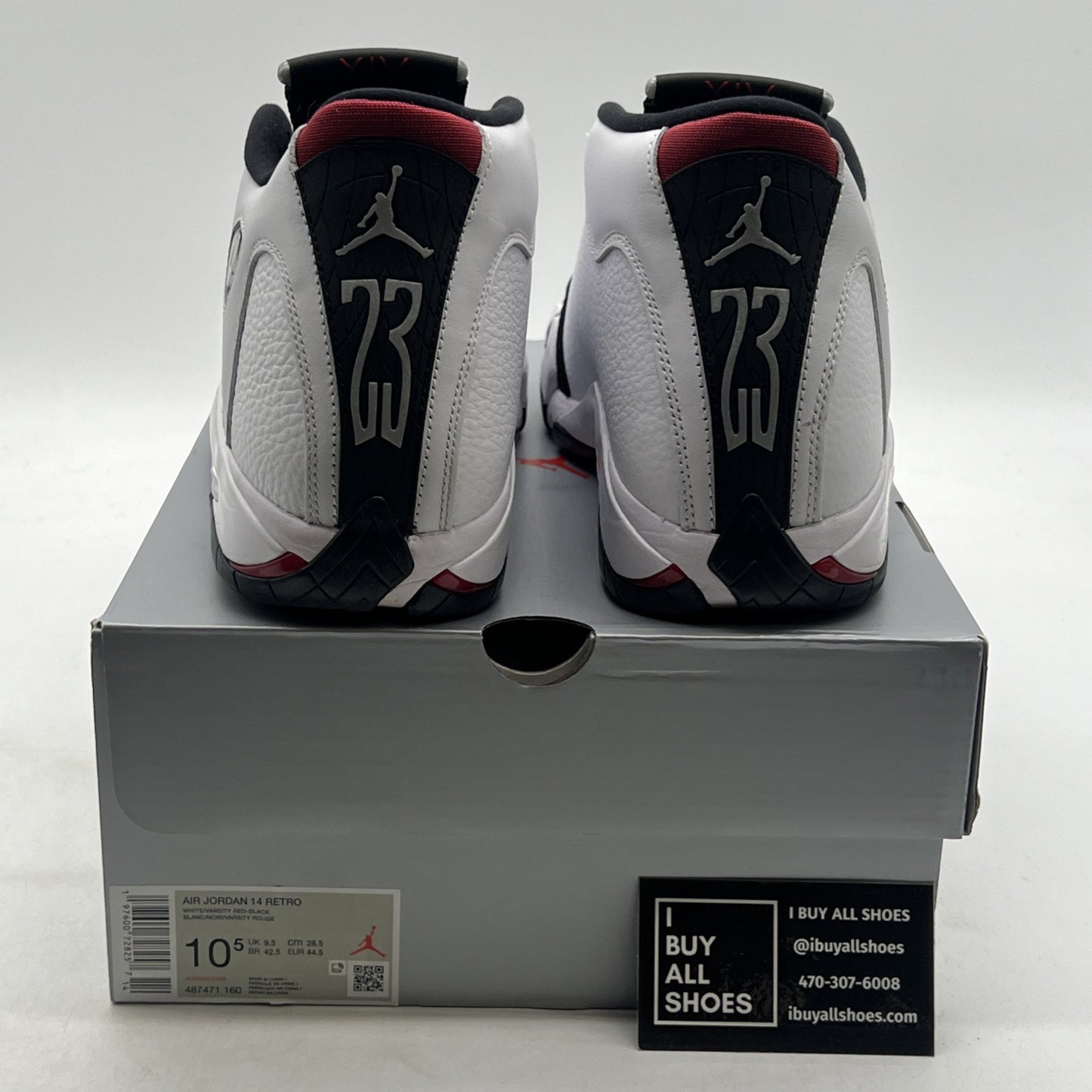 Size 10.5 - Air Jordan 14 Retro 2024 Black Toe (487471-160)