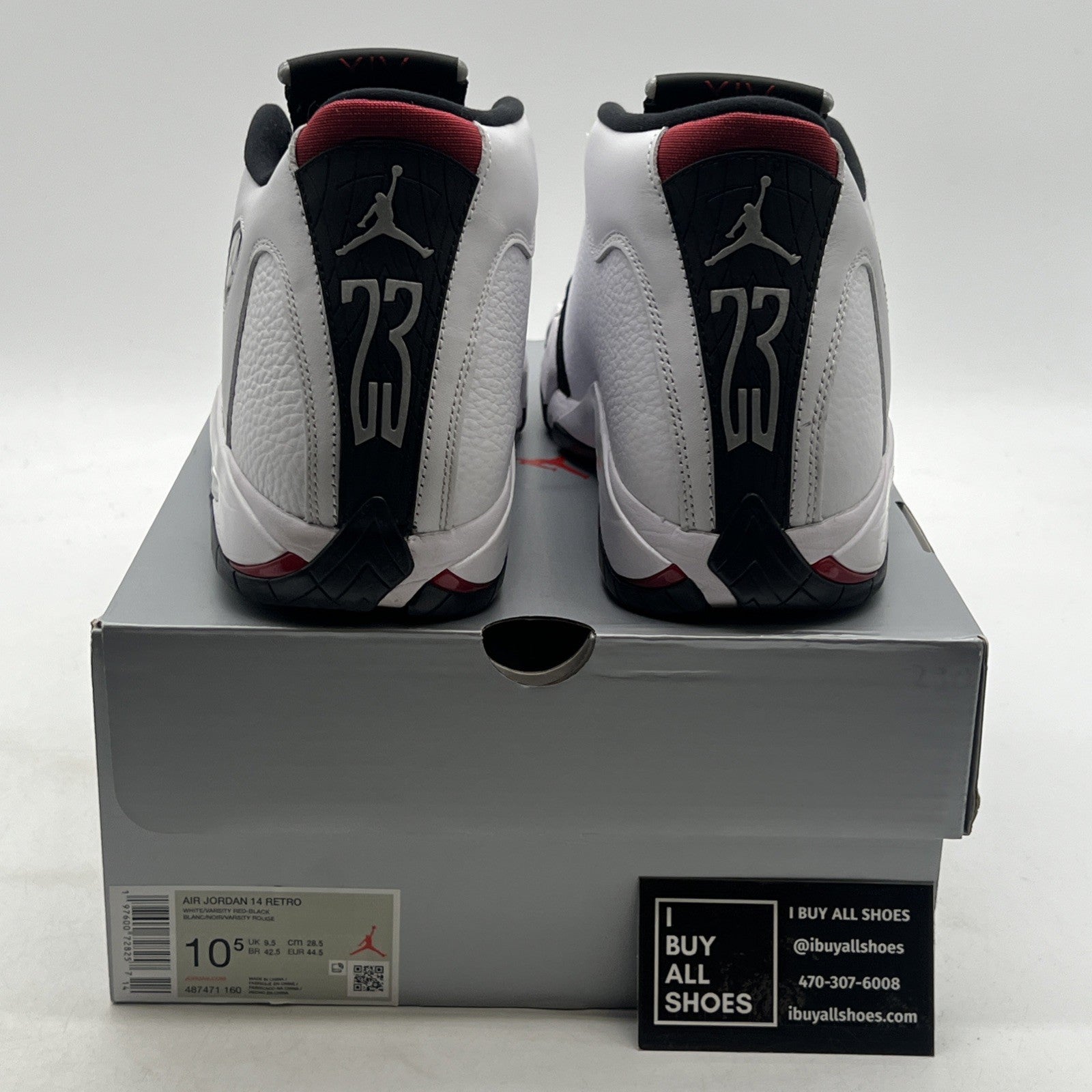 Size 10.5 - Air Jordan 14 Retro 2024 Black Toe (487471-160)