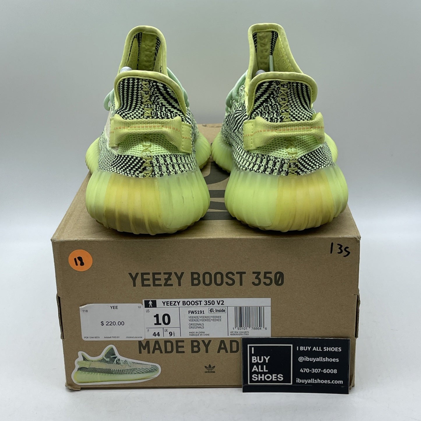 Size 10 - adidas Yeezy Boost 350 V2 Yeezreel Non-Reflective Black (FW5191)