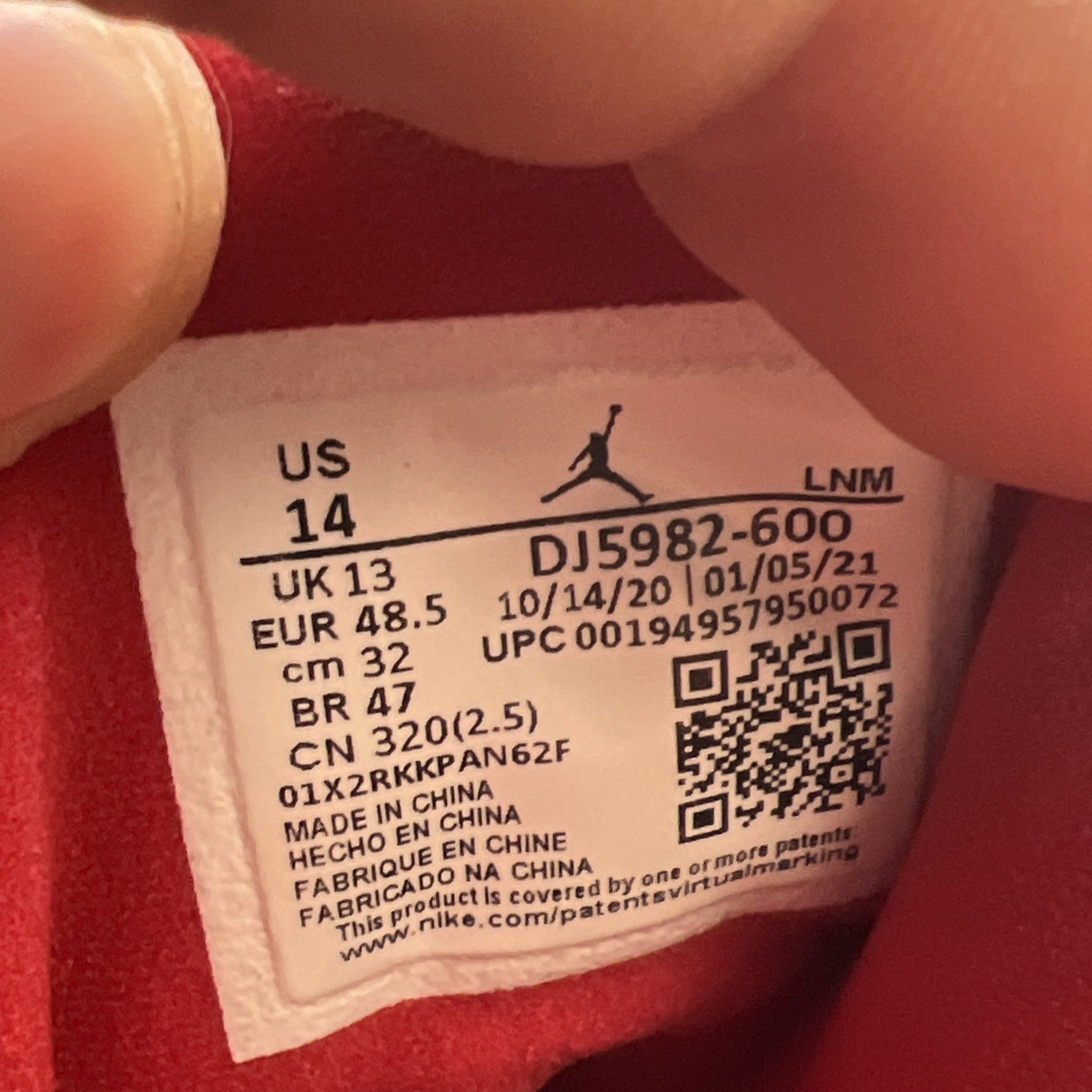 Size 14 - Air Jordan 13 Red/White - (DJ5982-600)