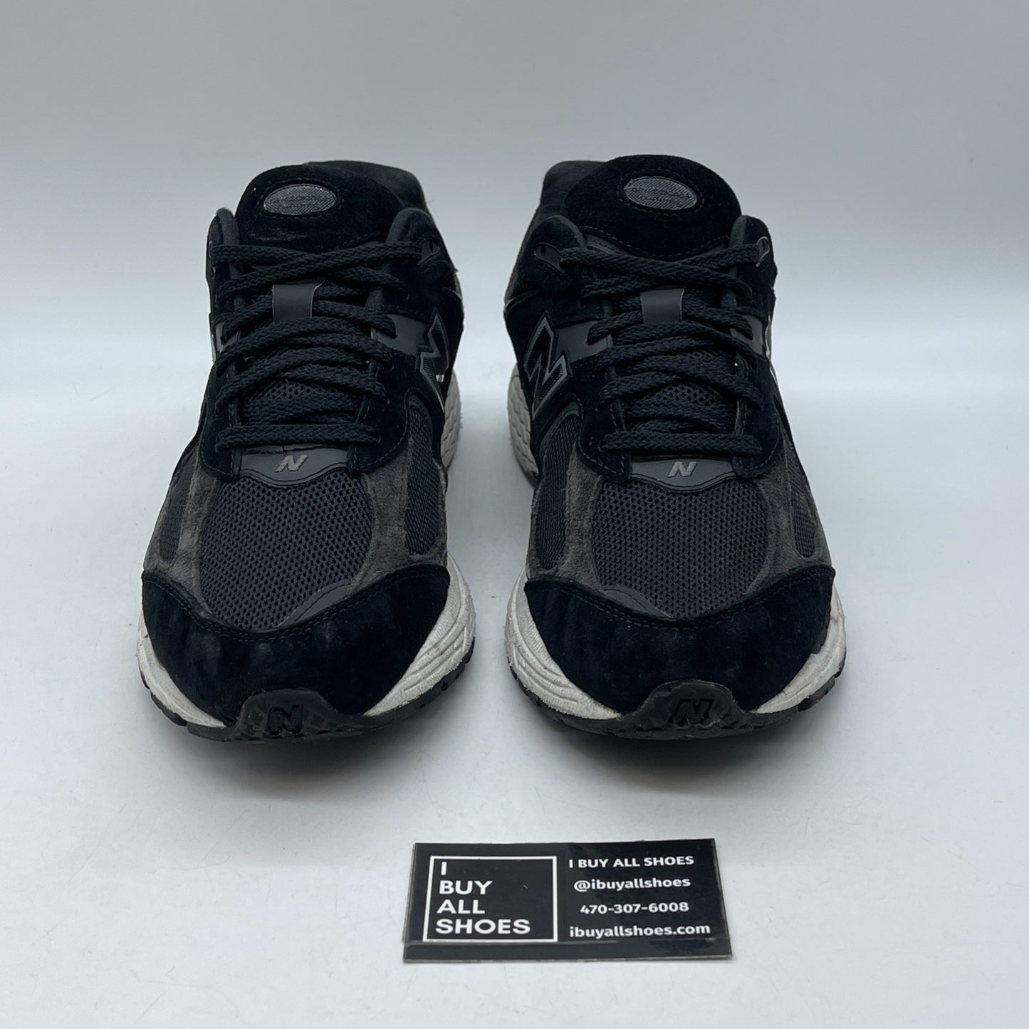Size 12  - New Balance 2002R Black Gunmetal Suede Leather (M2002RBK)