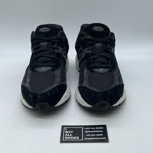 Size 12  - New Balance 2002R Black Gunmetal Suede Leather (M2002RBK)