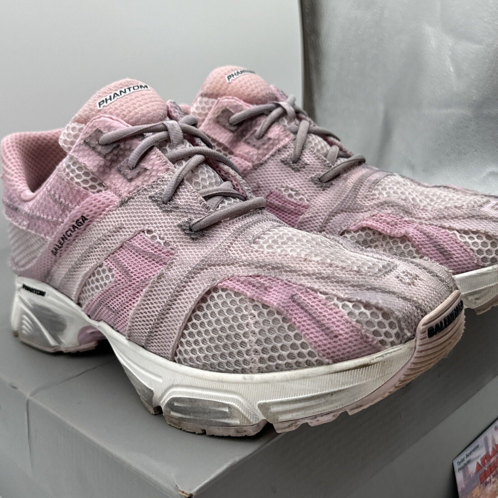 Size 11 - Balenciaga Phantom Low Pink Washed Grey With Box Comfy $895 Retail 44