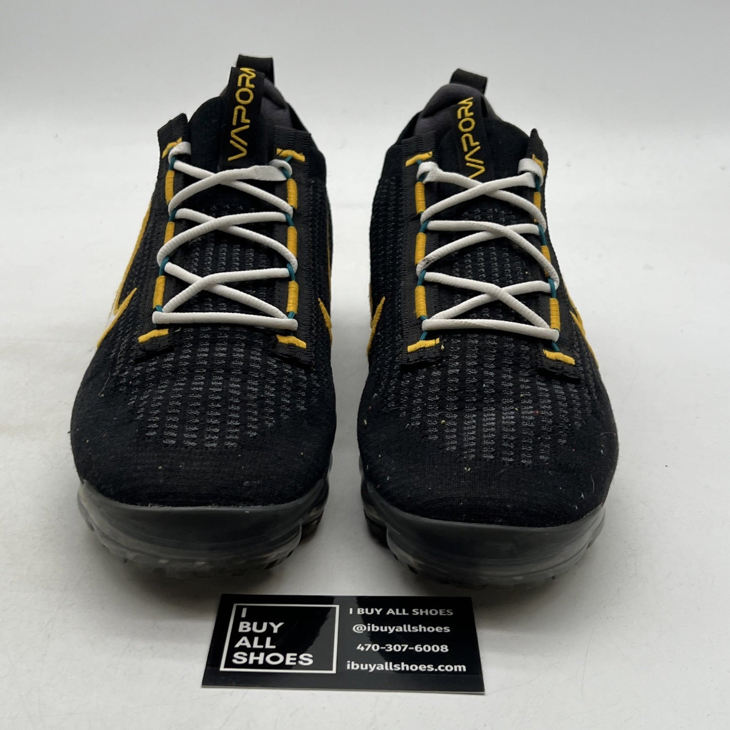 Size 11 - Nike Air VaporMax 2021 Flyknit Black University Gold (DH4086-001)