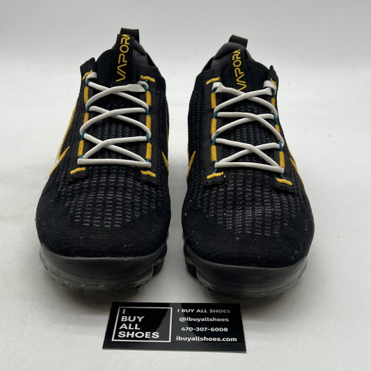 Size 11 - Nike Air VaporMax 2021 Flyknit Black University Gold (DH4086-001)