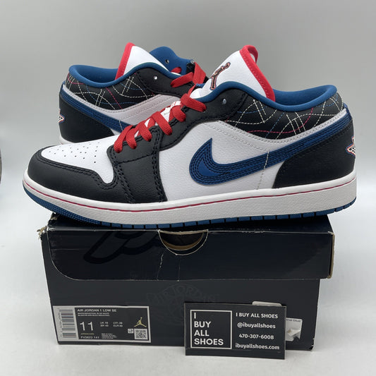 Size 11 - Nike Air Jordan 1 Low SE Industrial Blue Sashiko (FV3622-141)