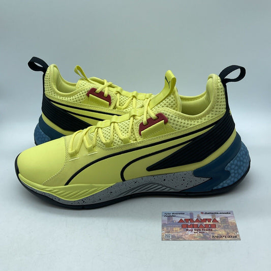 Size 13 - PUMA Uproar Spectra Yellow Black Blue Red Suede Leather  (192979-03)
