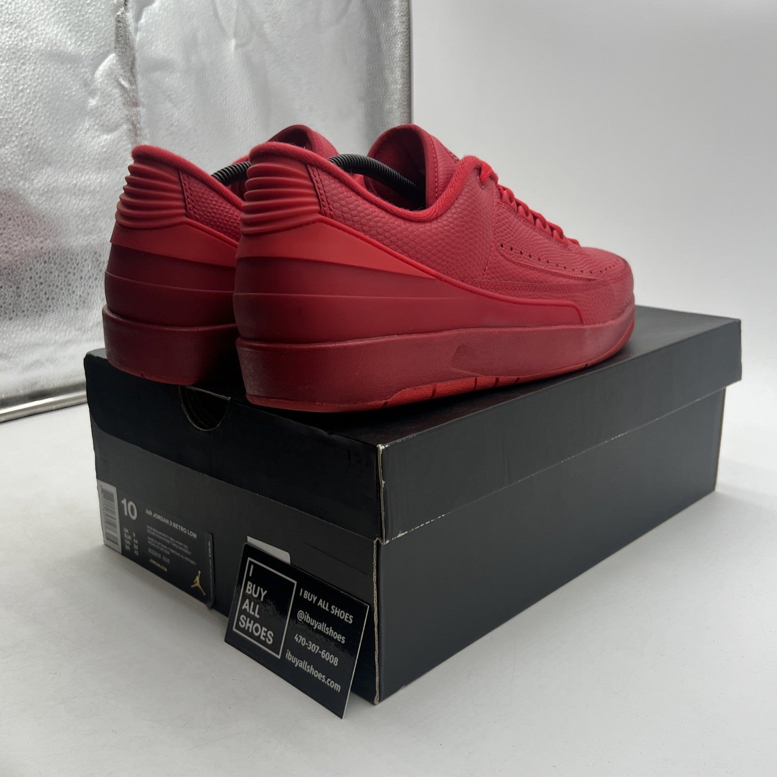 Size 10 - Air Jordan 2 Retro Low Gym Red (832819-606)